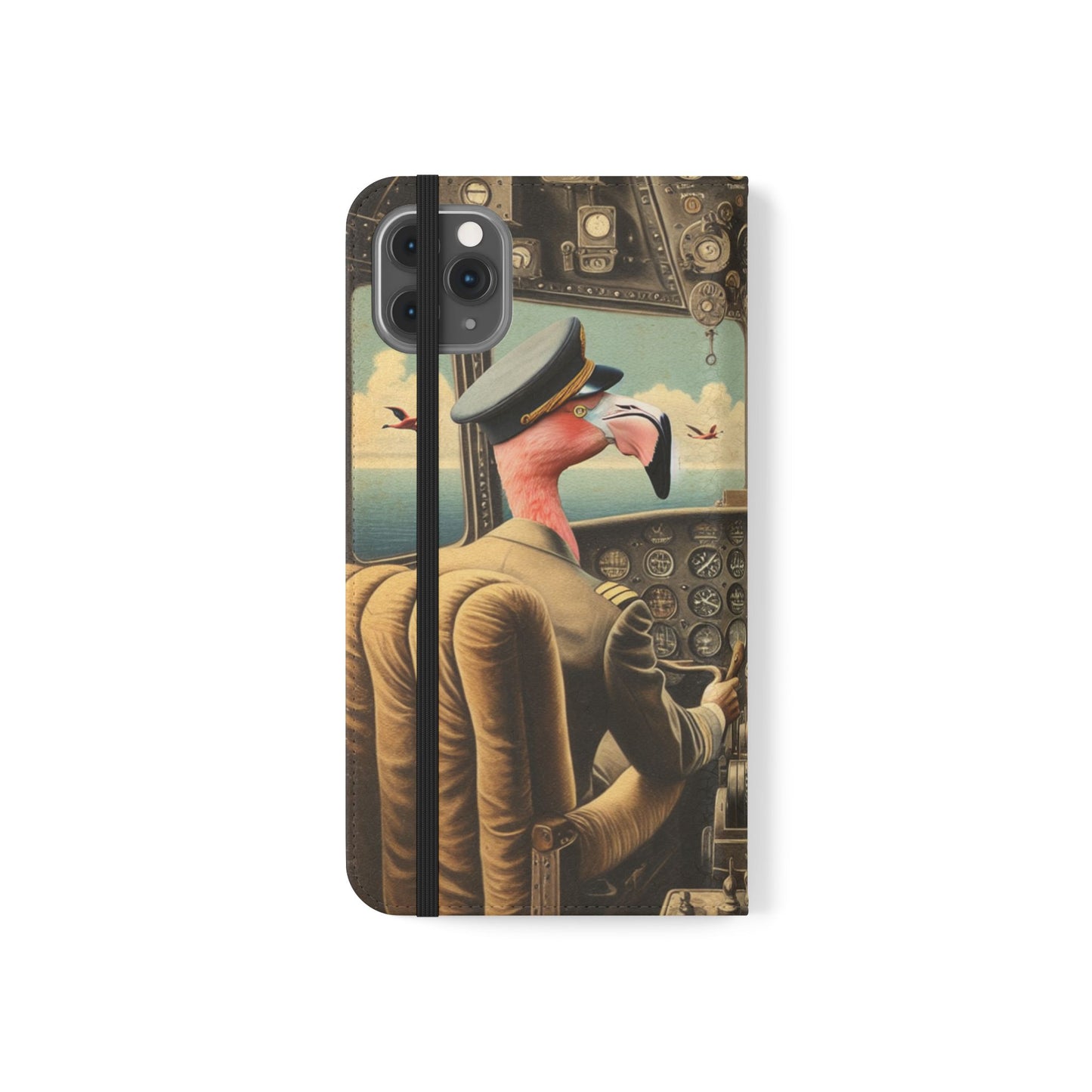Flamingo Flight Deck Flip Case - iPhone/Galaxy