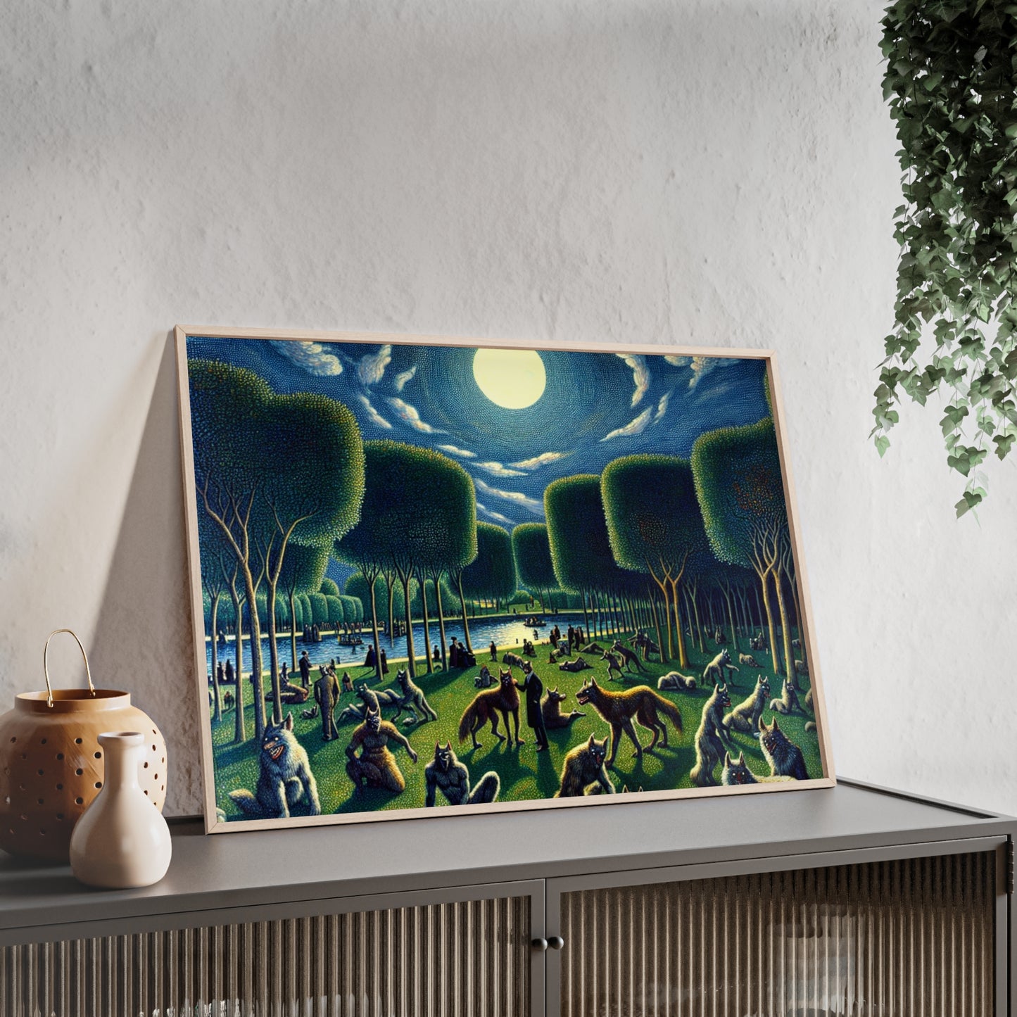 Framed Werewolves at the Waterfront Poster