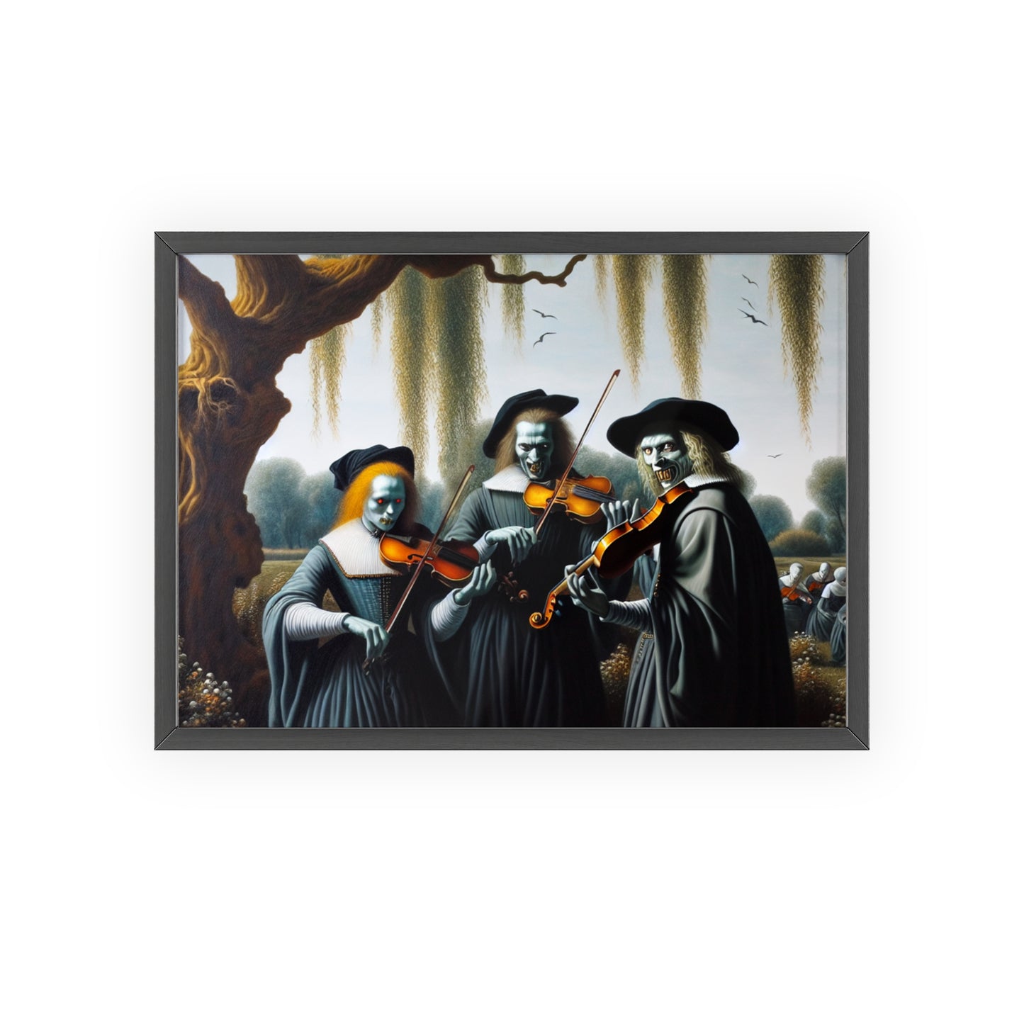 Framed Vermeer's Vampire Violinists Poster