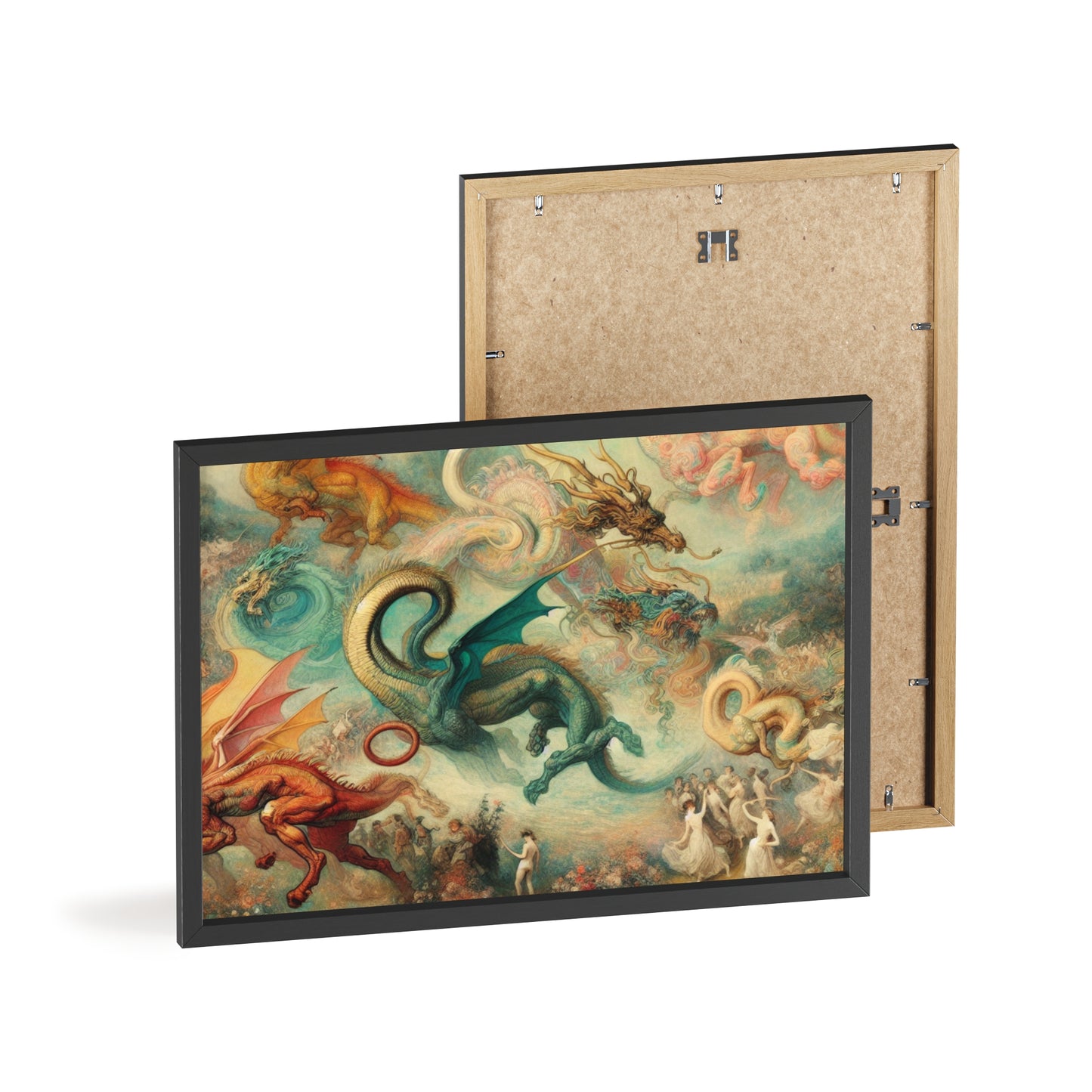 Framed Degas Dreams of Dragons Poster