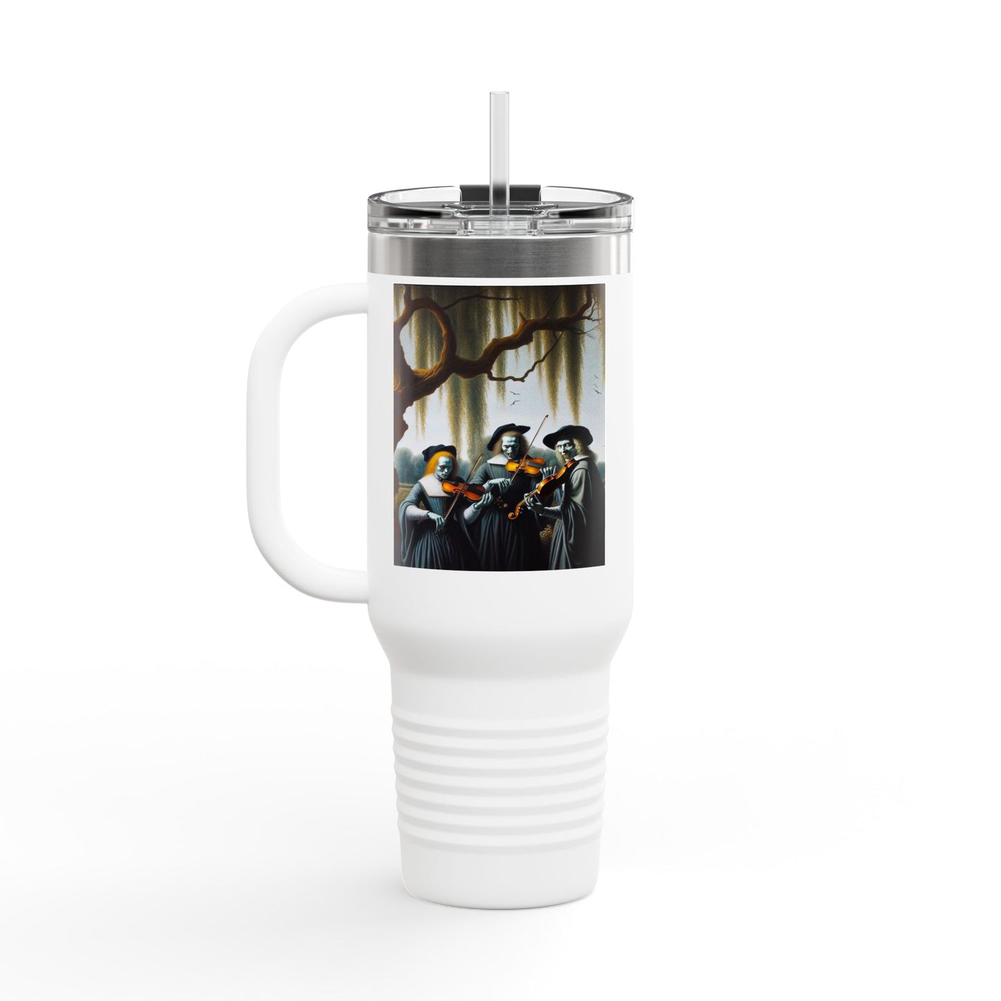 Vermeer's Vampire Violinists Insulated Travel Mug, 40oz