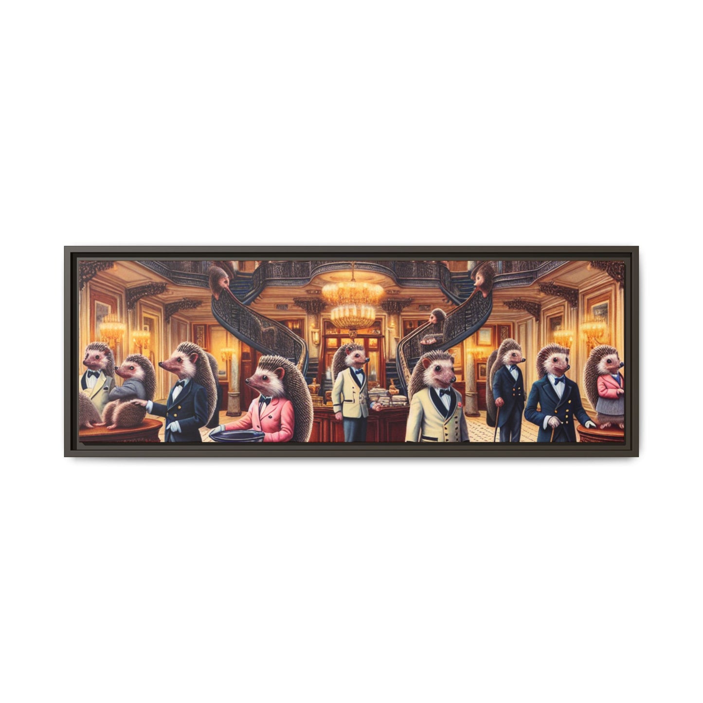 Hedgehog Hotel Canvas, Framed (Multi-color)