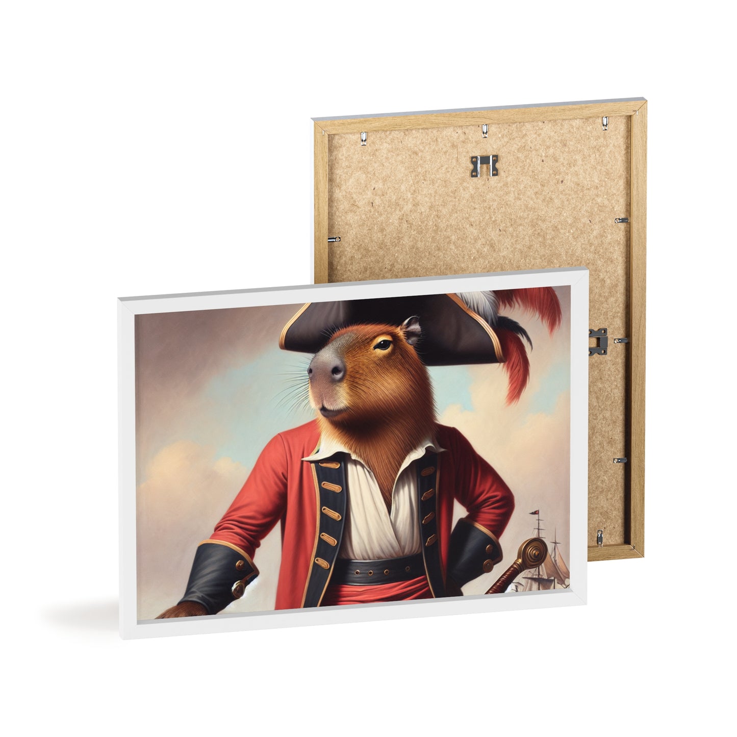 Framed Captain Capybara Poster