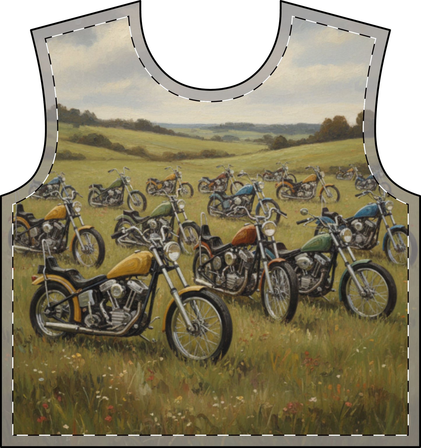 Wild Motorcycles Men's All Over Print Crewneck Sweatshirt