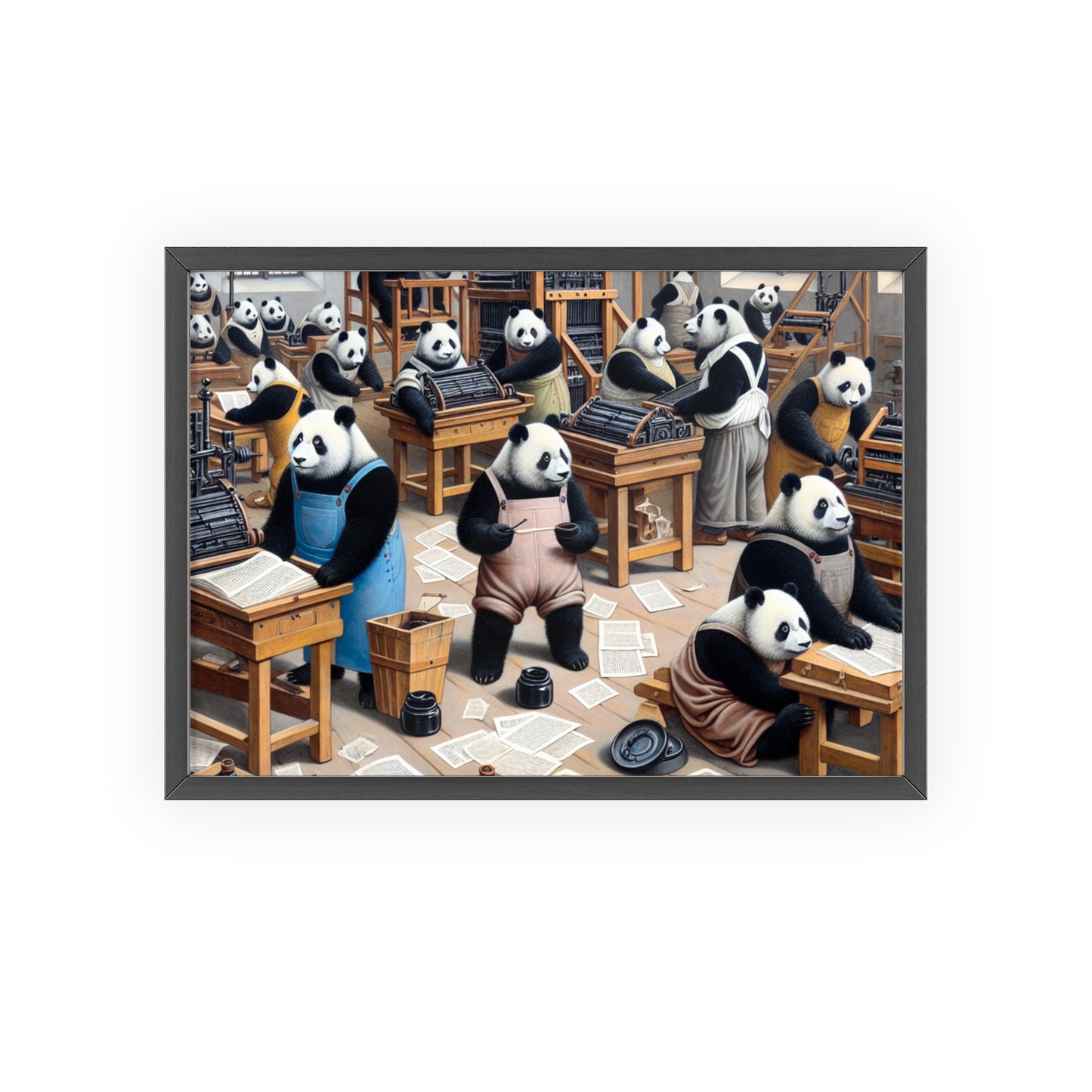 Framed Printing Pandamonium Poster