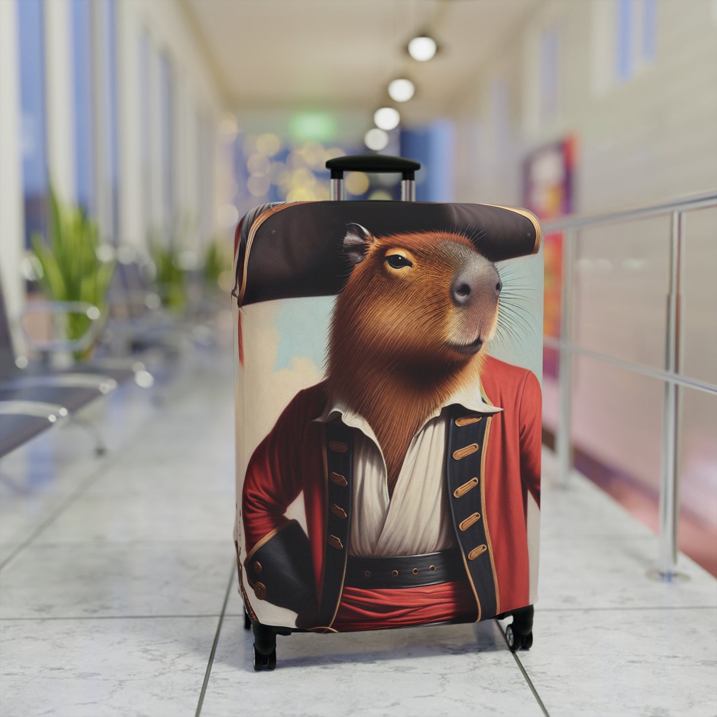 Captain Capybara Luggage Cover