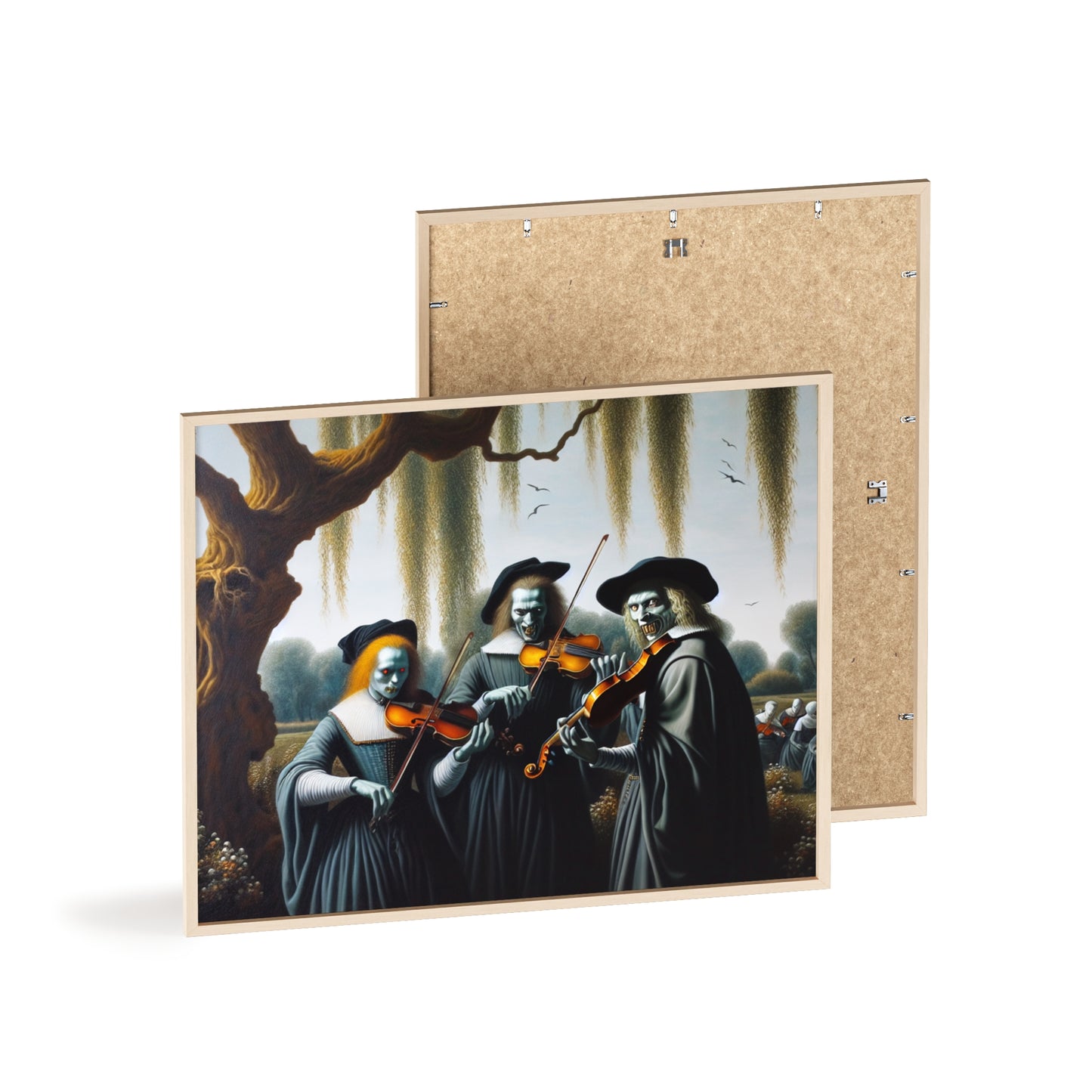 Framed Vermeer's Vampire Violinists Poster