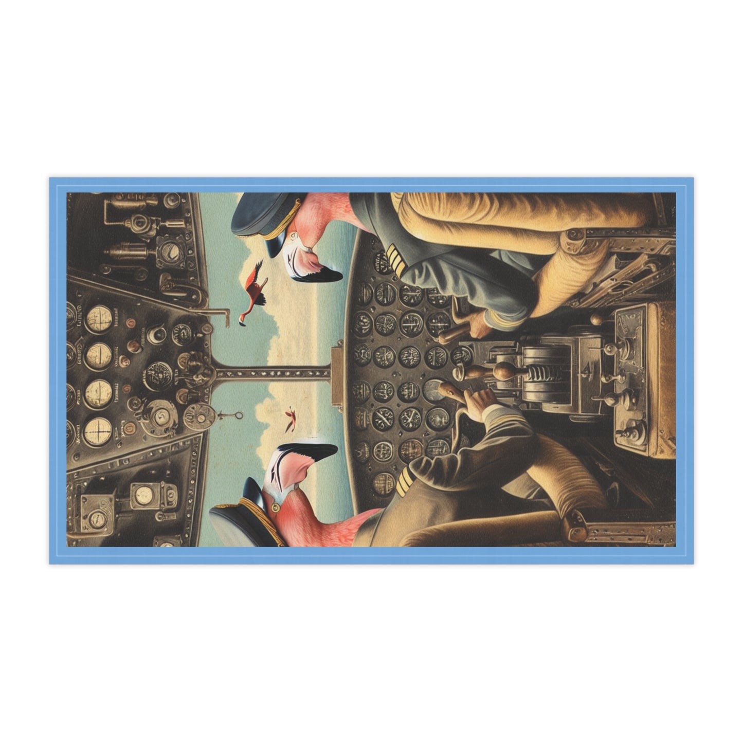 Flamingo Flight Deck Tea Towels