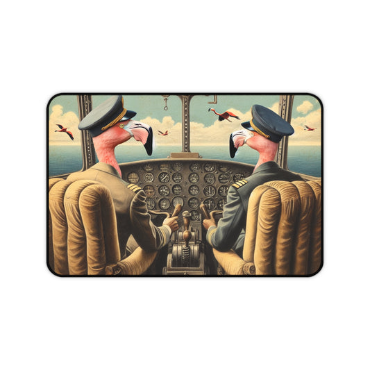 Flamingo Flight Deck Desk Mat