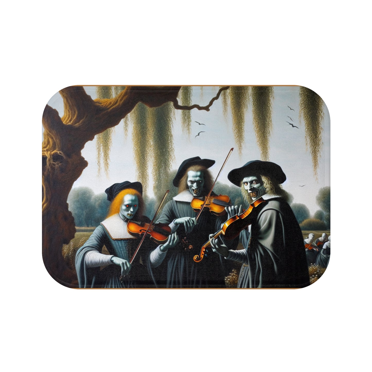 Vermeer's Vampire Violinists Bath Mat