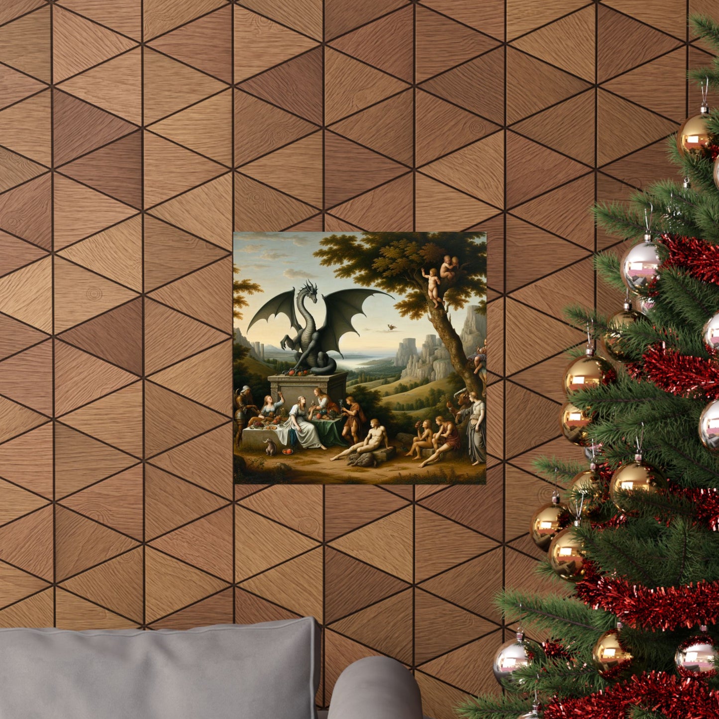 Dragon Statue Poster