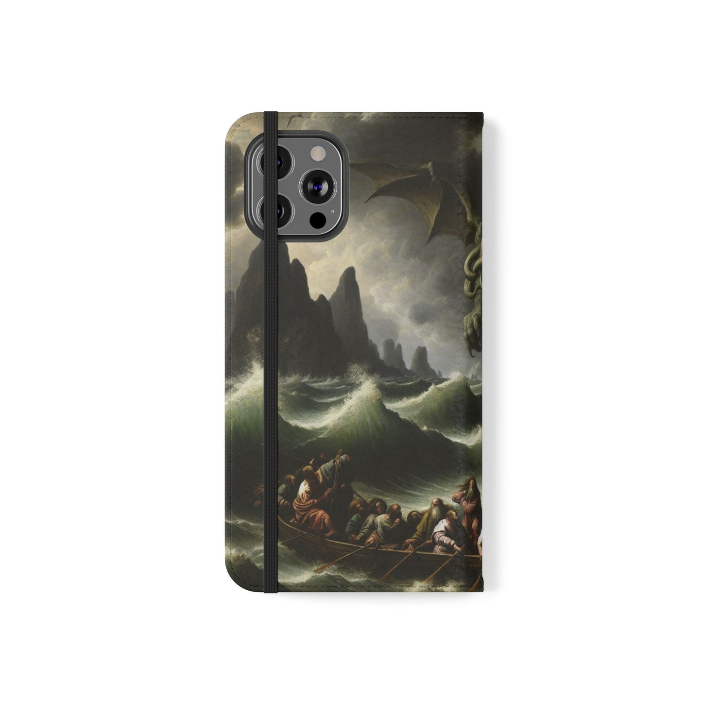 Cthulhu in the Storm Flip Cases for iPhones