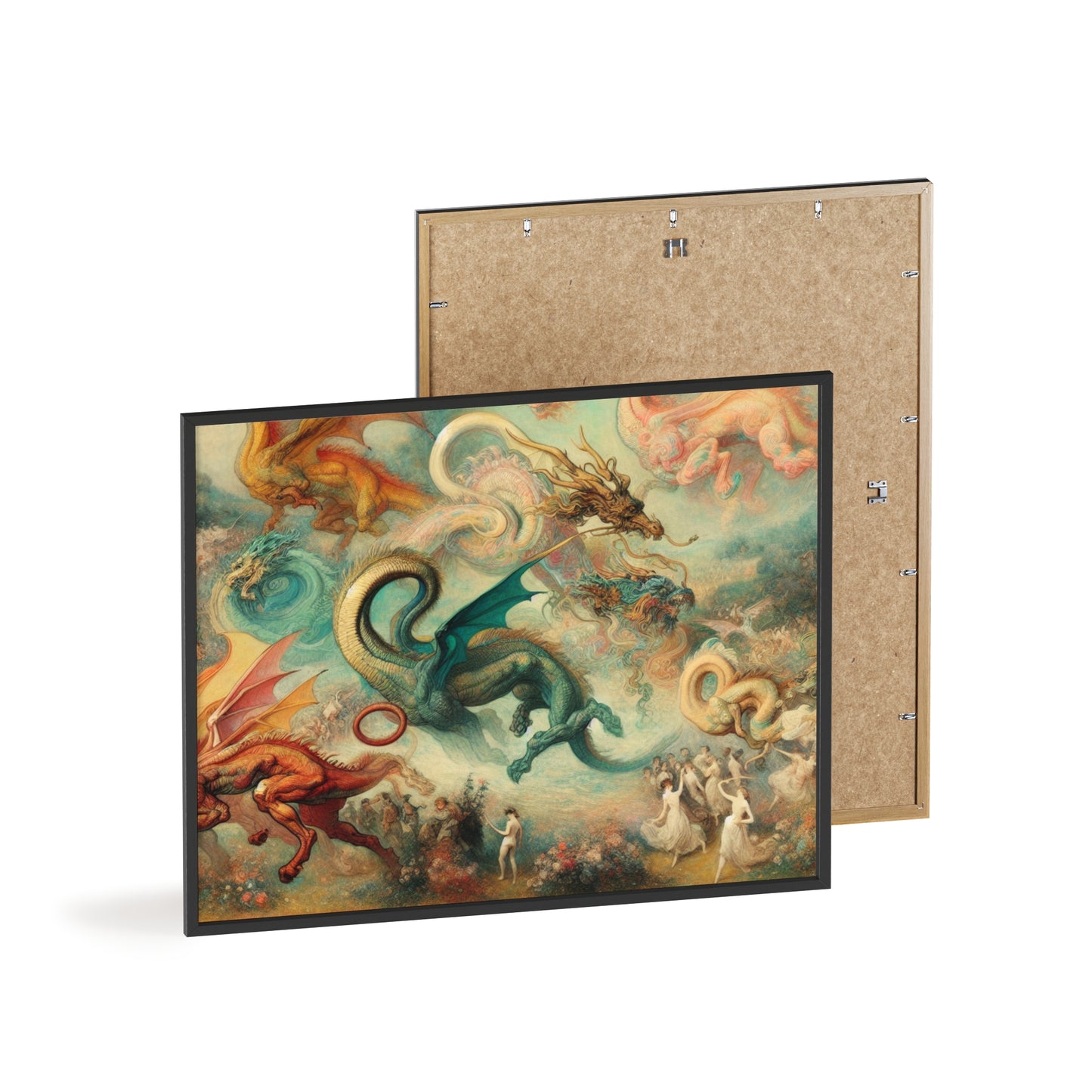 Framed Degas Dreams of Dragons Poster