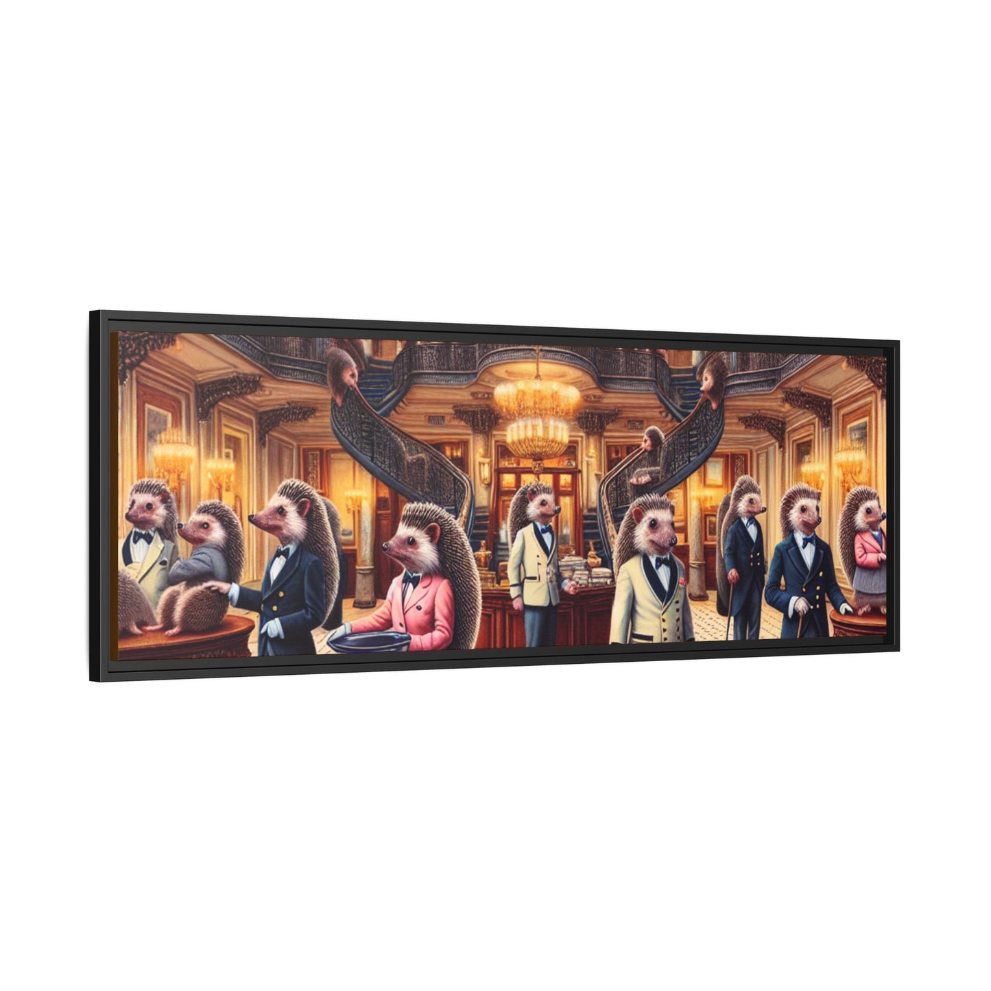 Hedgehog Hotel Canvas, Framed (Multi-color)