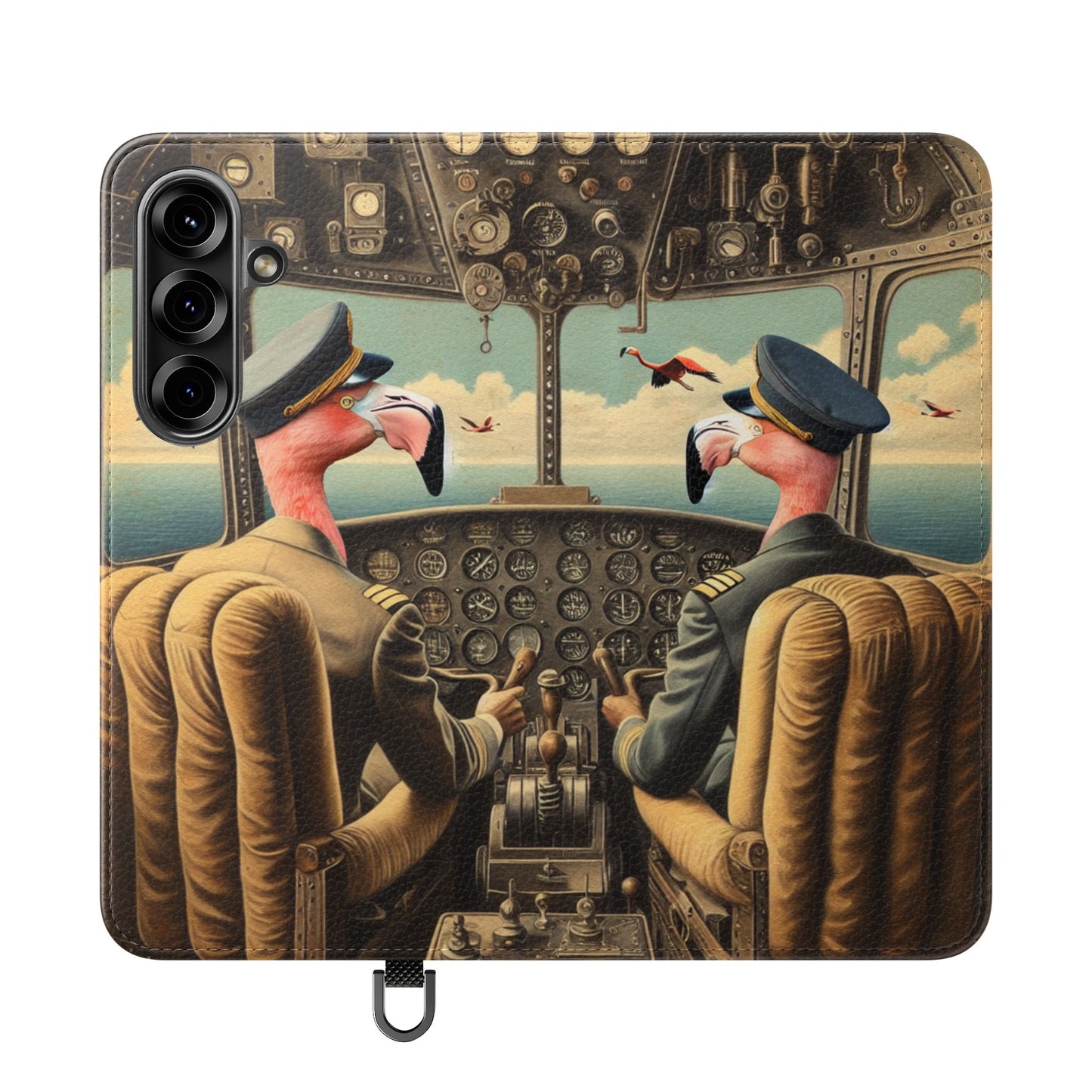Flamingo Flight Deck Flip Case - iPhone/Galaxy