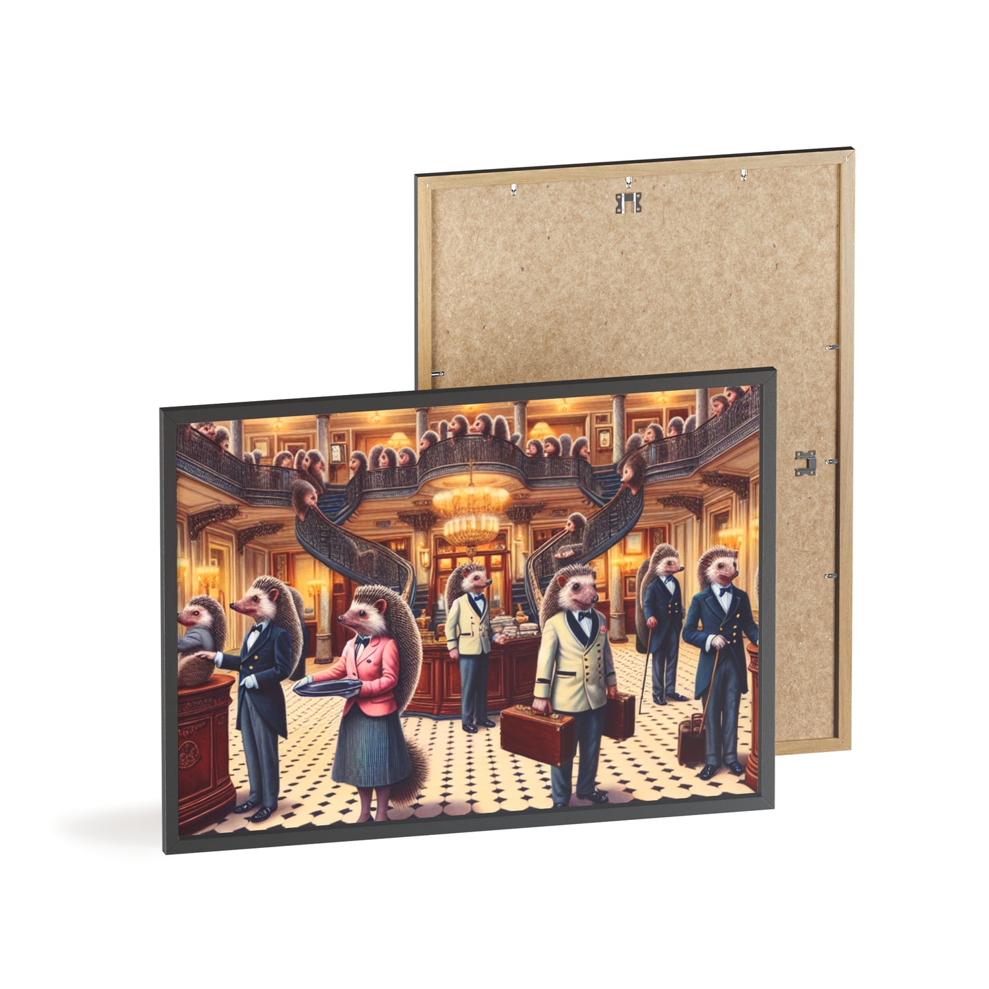 Framed Hedgehog Hotel Poster