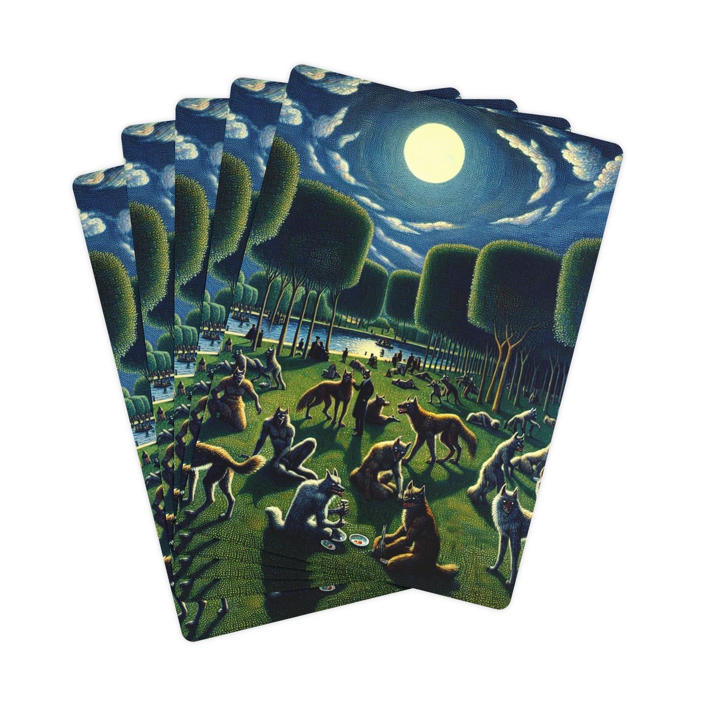 Werewolves at the Waterfront Poker/Playing Cards
