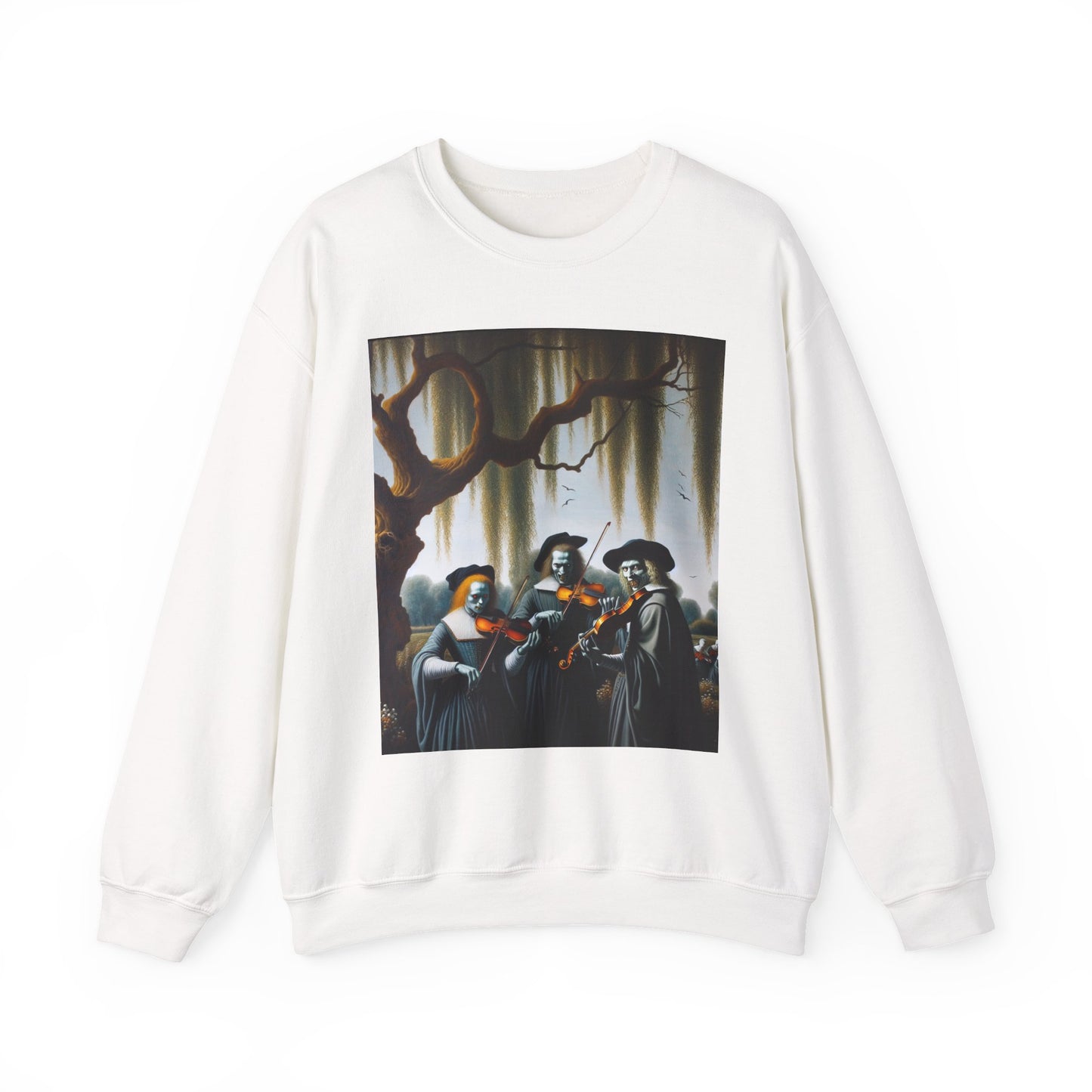 Vermeer's Vampire Violinists Crewneck Sweatshirt