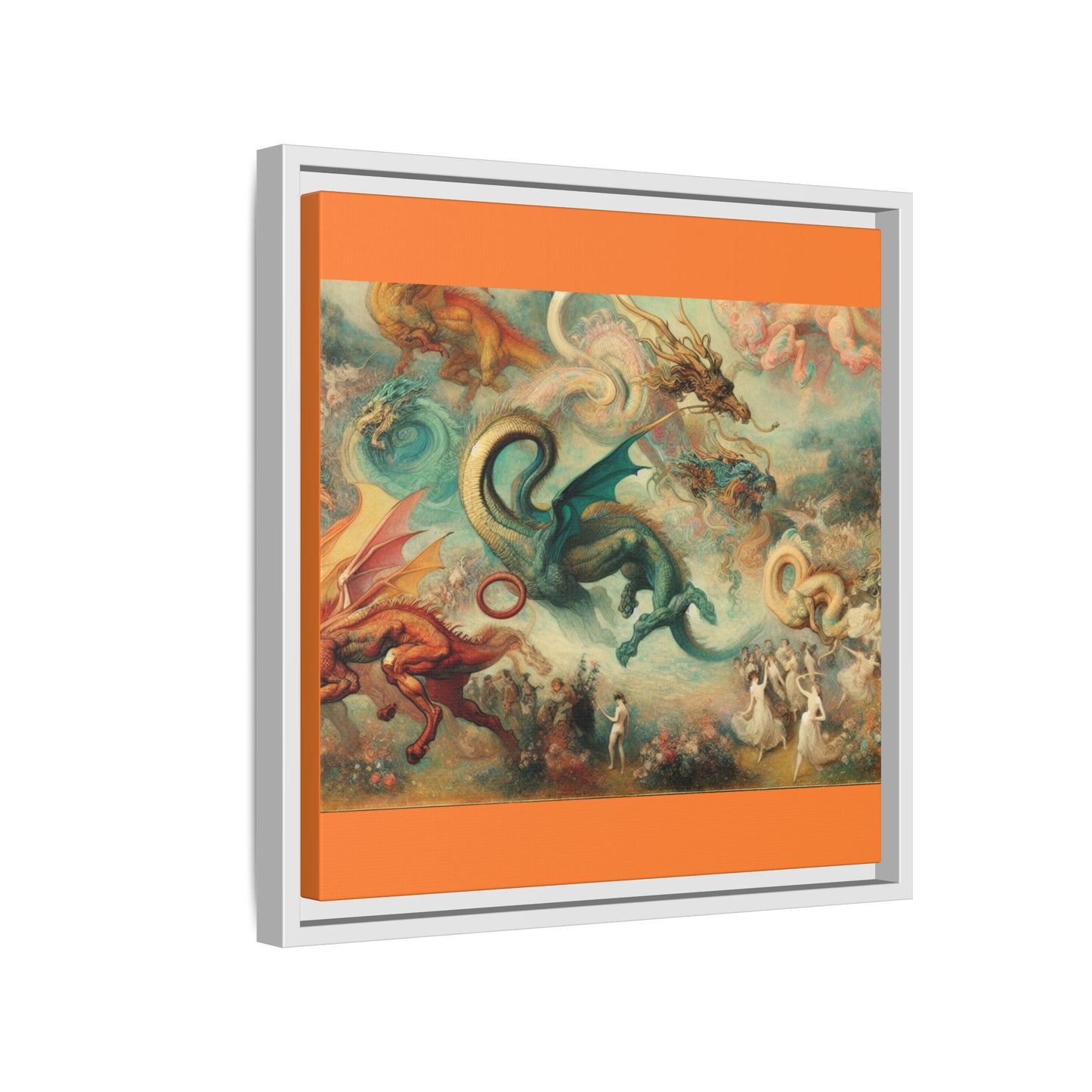 Degas Dreams of Dragons Canvas, Framed (Multi-color)