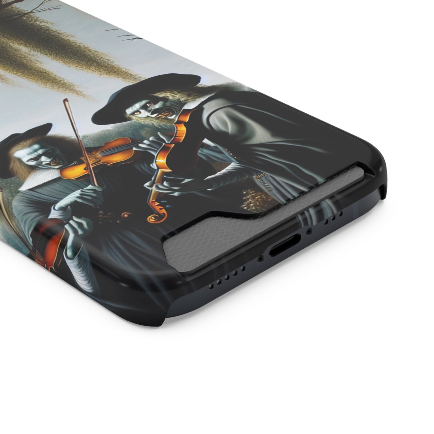 Vermeer's Vampire Violinists Phone Case with Card Holder - IPHONE