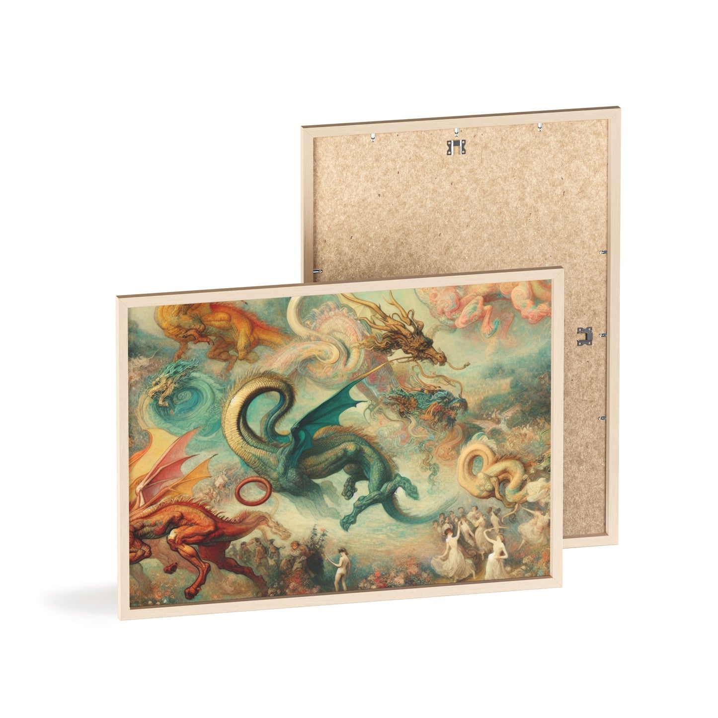 Framed Degas Dreams of Dragons Poster
