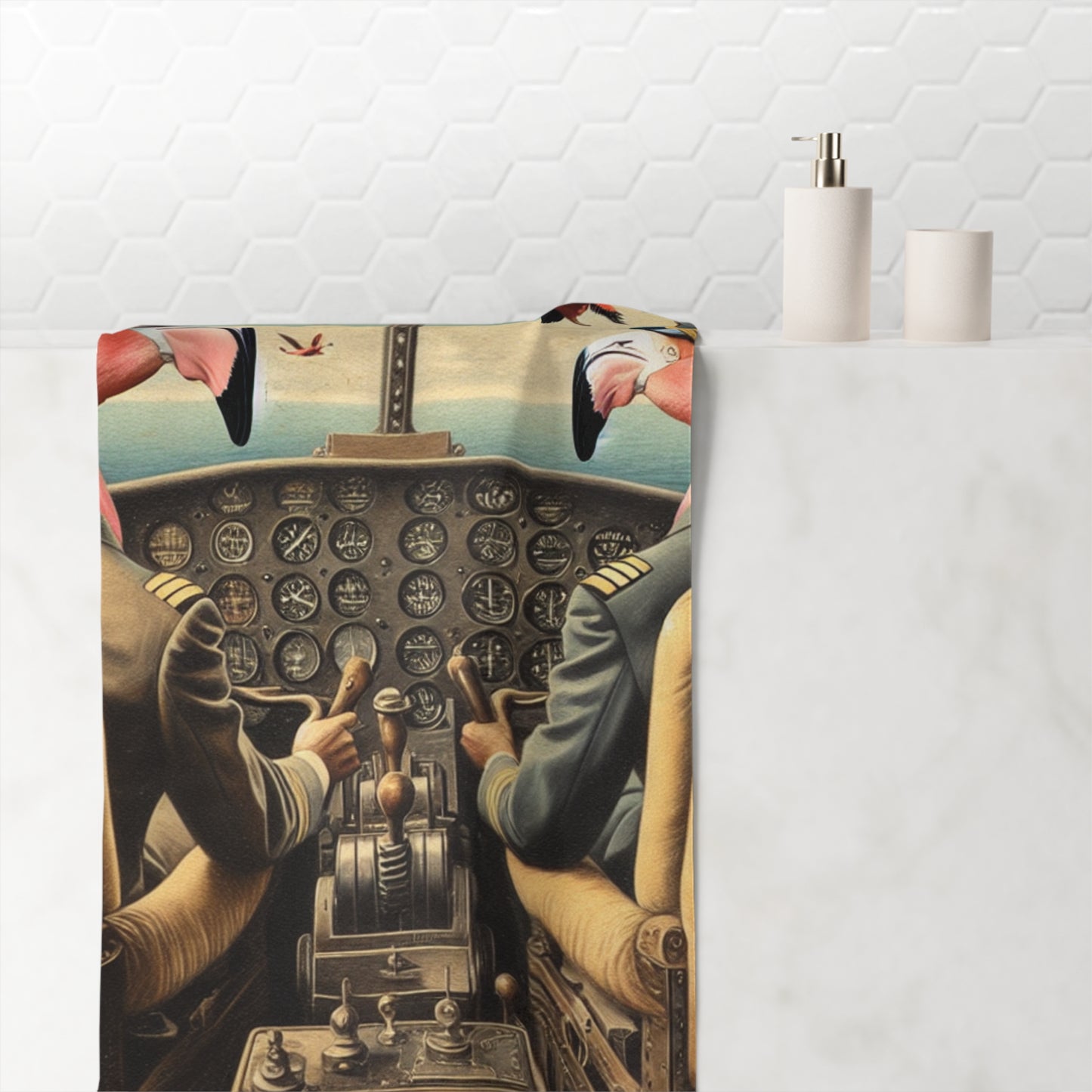 Flamingo Flight Deck Towel