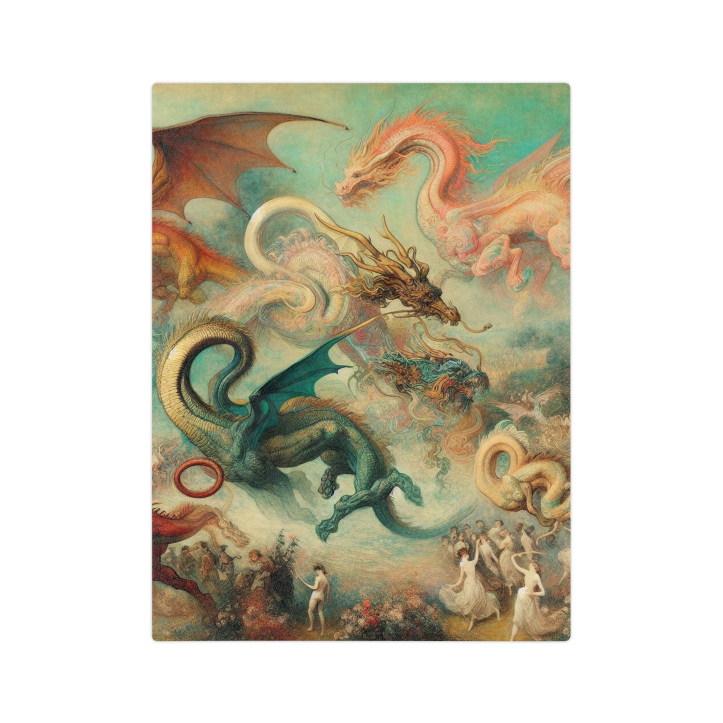 Degas Dreams of Dragons Velveteen Microfiber Blanket
