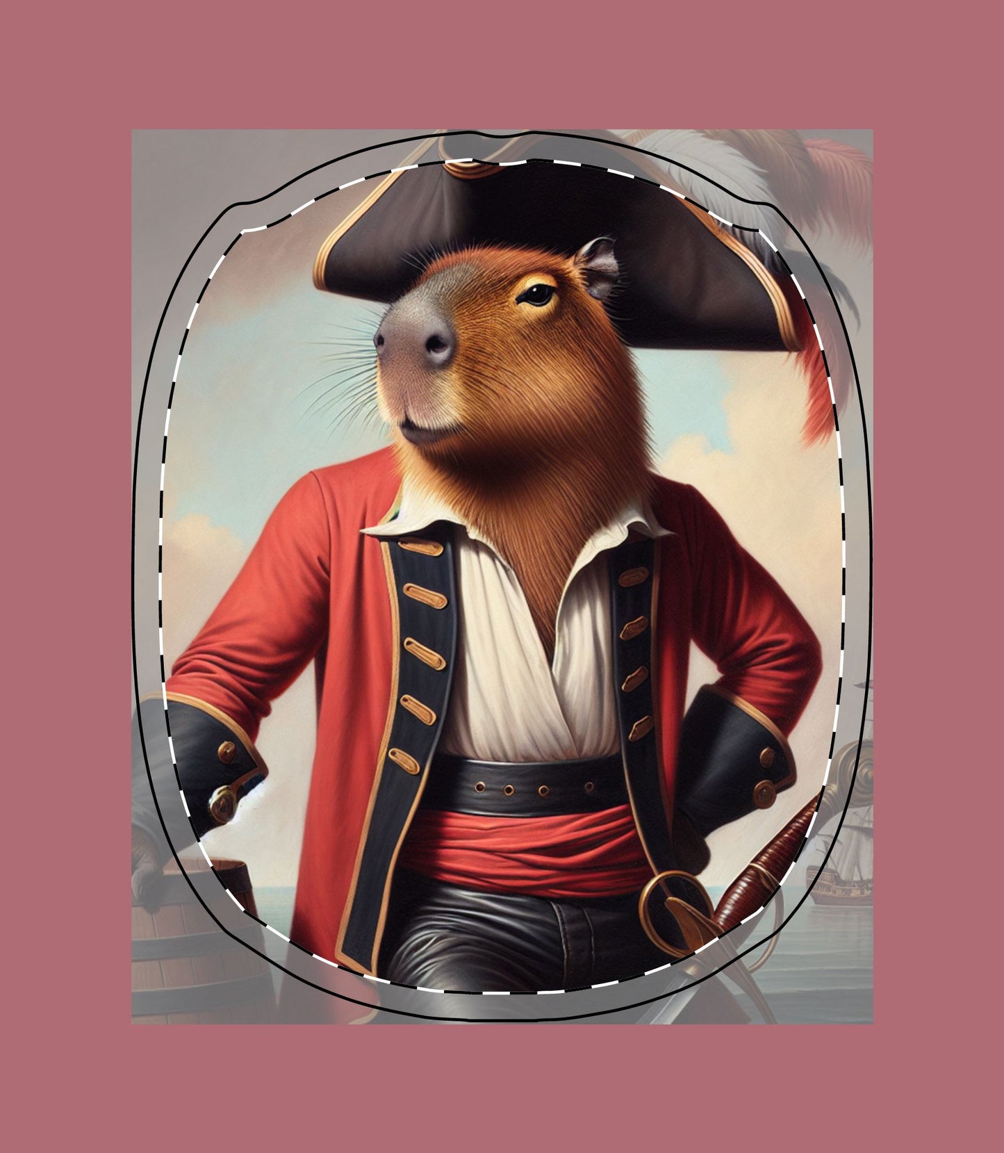 Captain Capybara AirPod Max Case