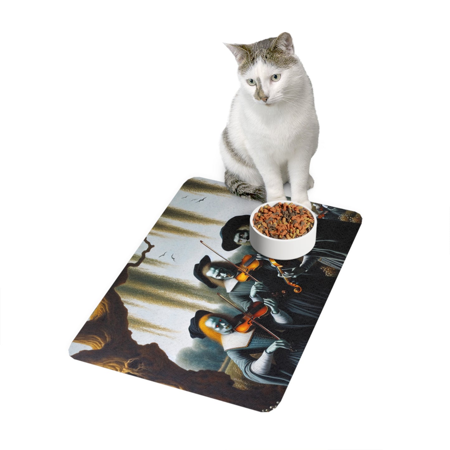 Vermeer's Vampire Violinists Pet Food Mat