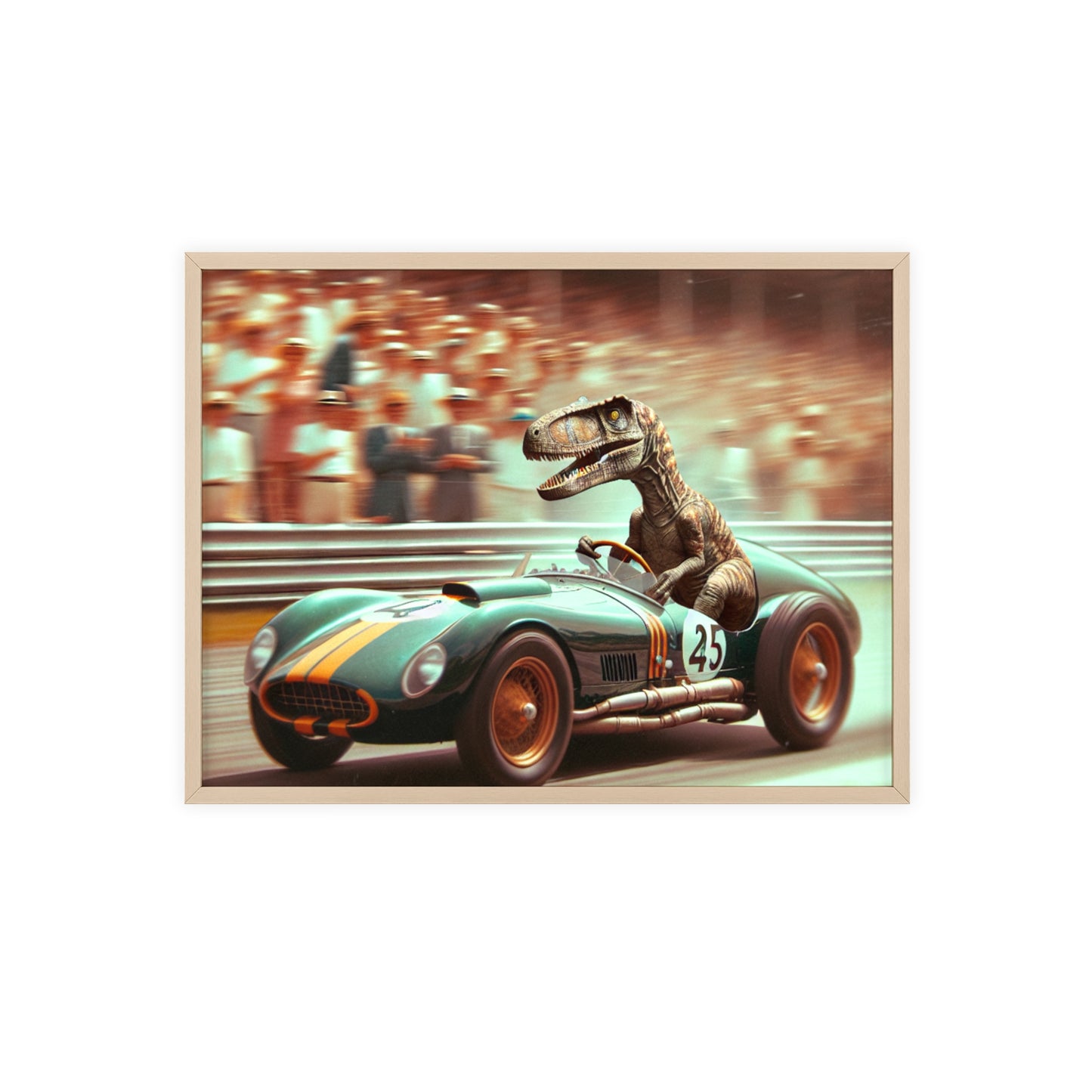 Framed Velocity Raptor Poster