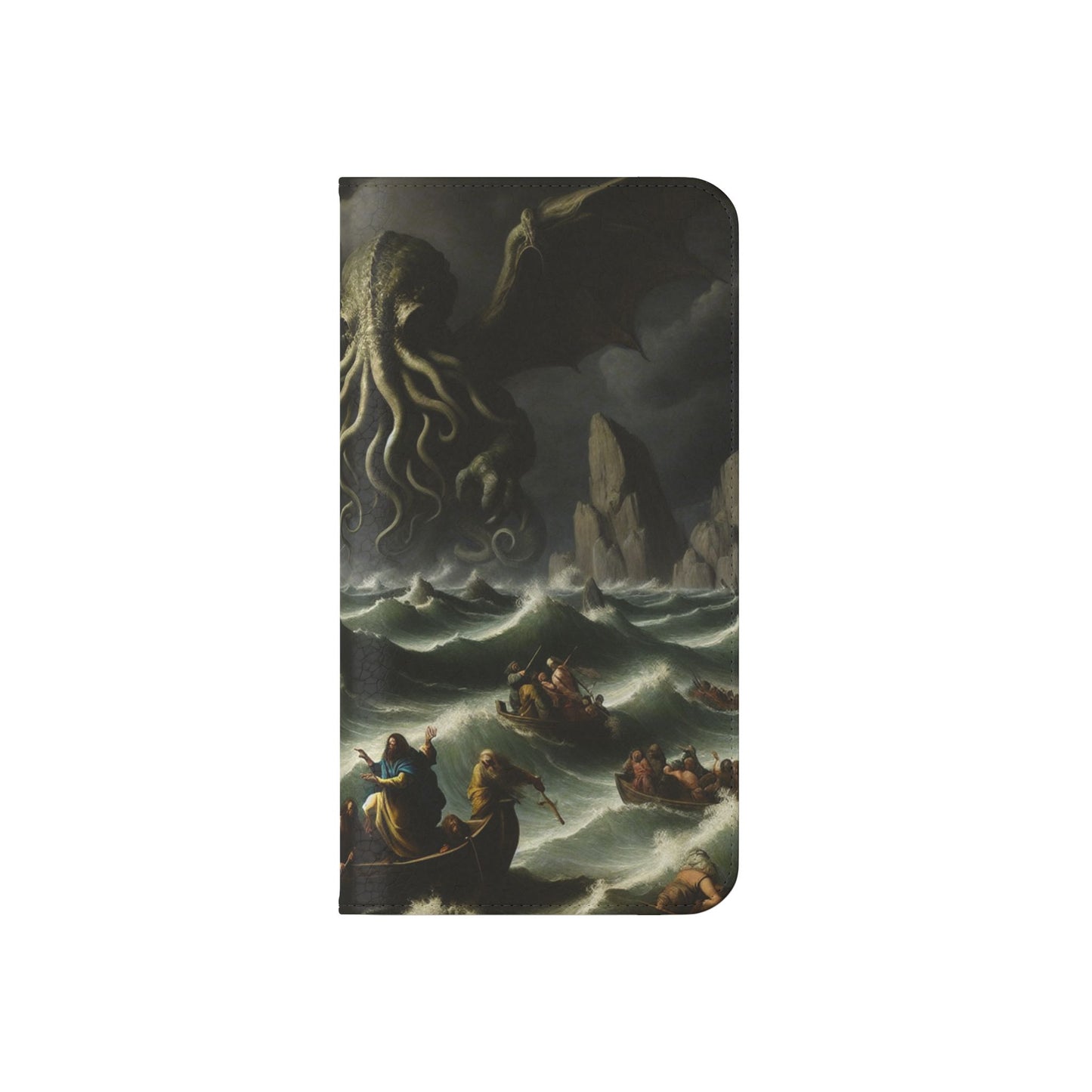 Cthulhu in the Storm Flip Cases for iPhones