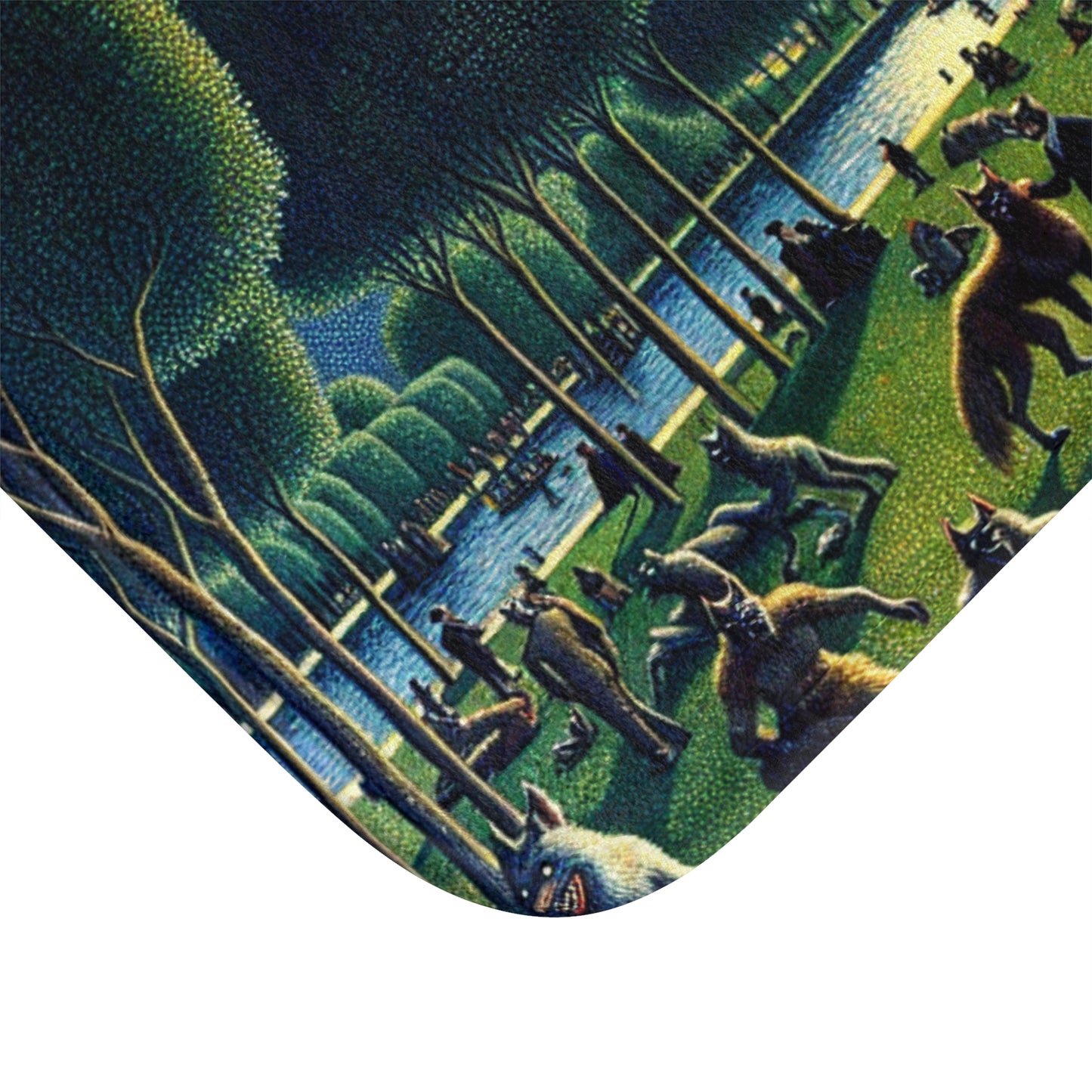 Werewolves at the Waterfront Bath Mat