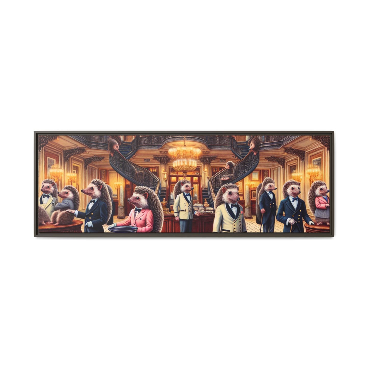 Hedgehog Hotel Canvas, Framed (Multi-color)