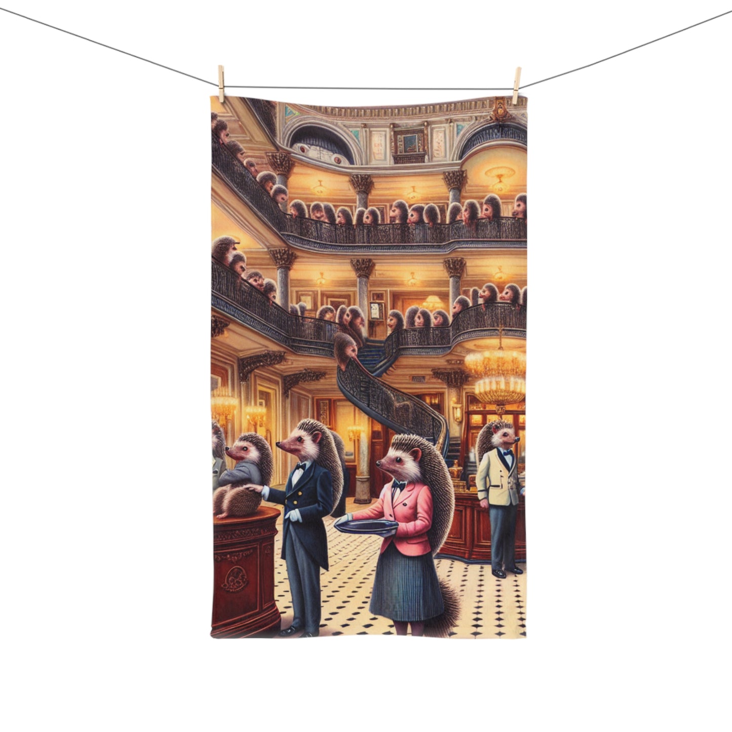 Hedgehog Hotel Hand Towel