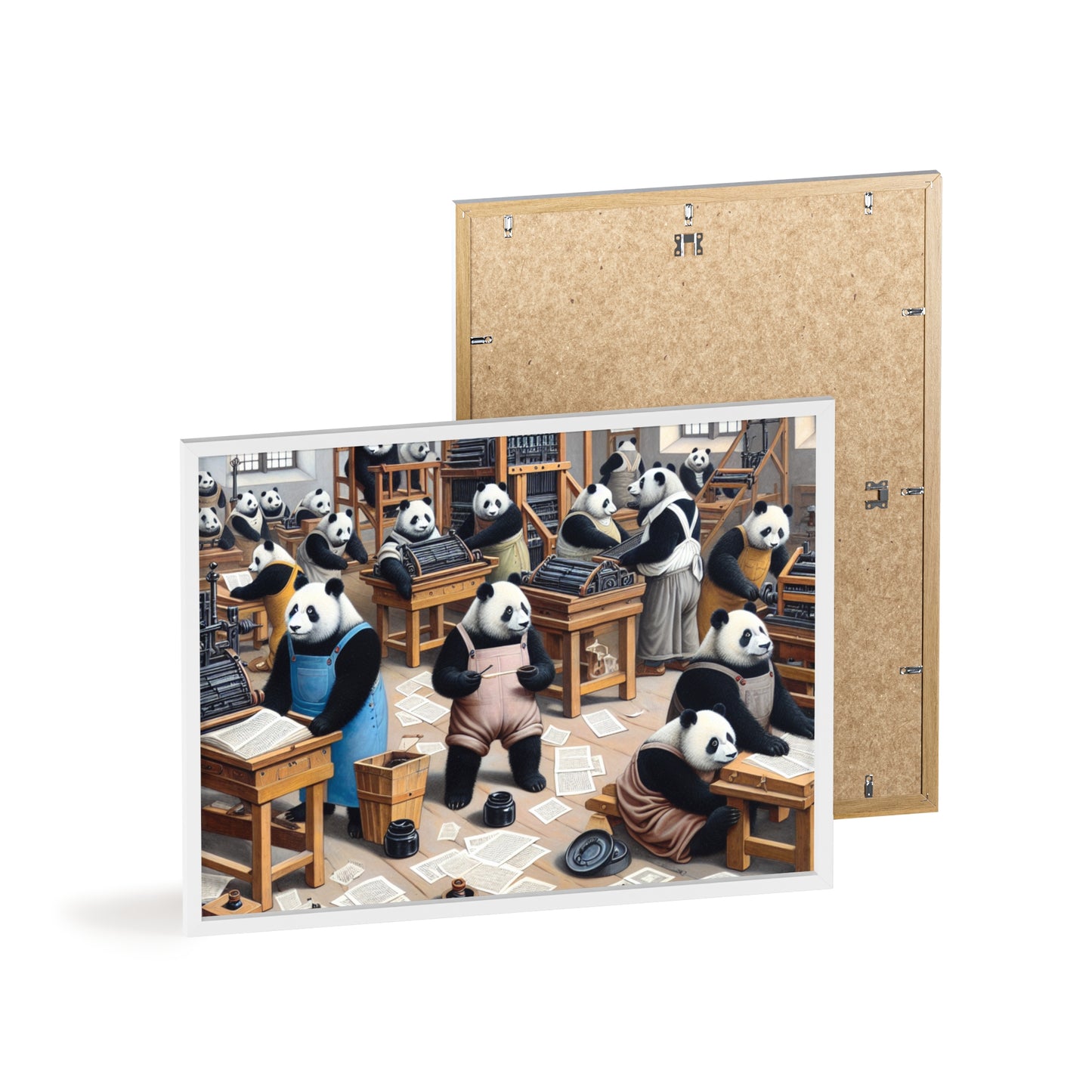 Framed Printing Pandamonium Poster