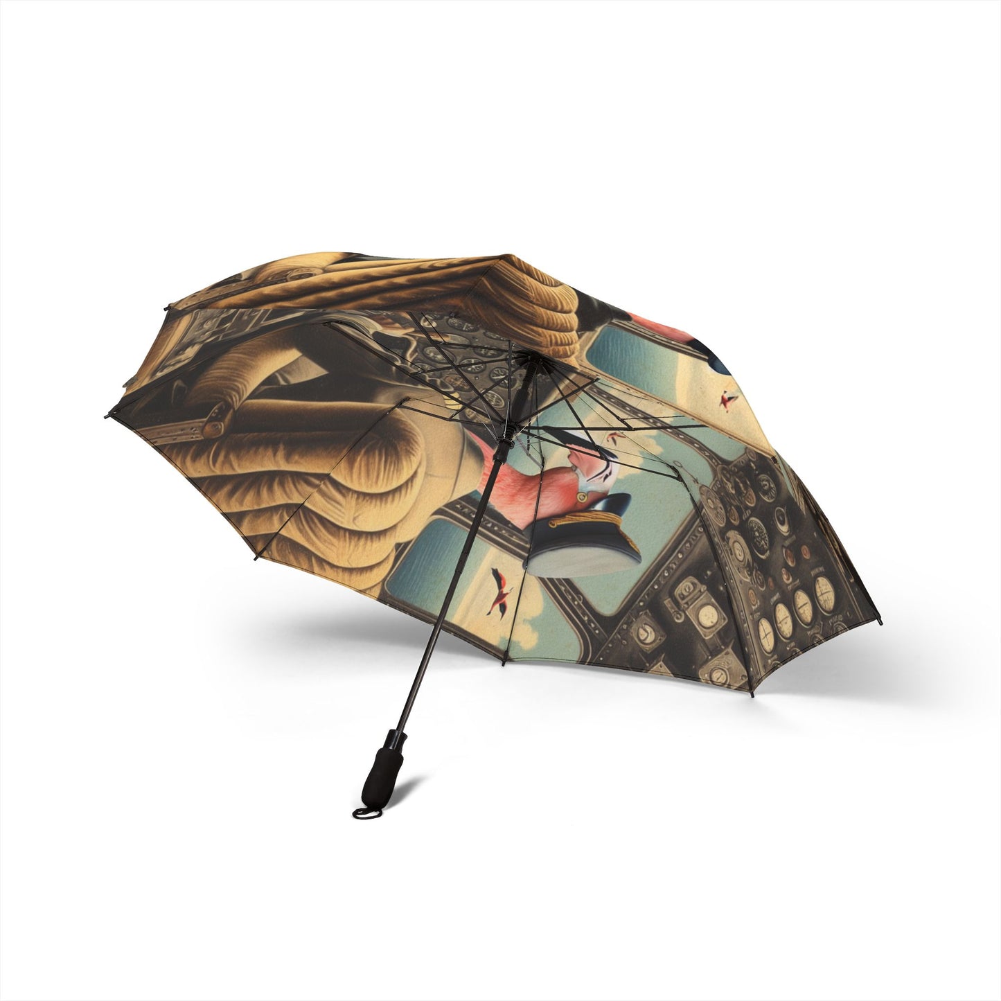 Flamingo Flight Deck Semi-Automatic Foldable Umbrella