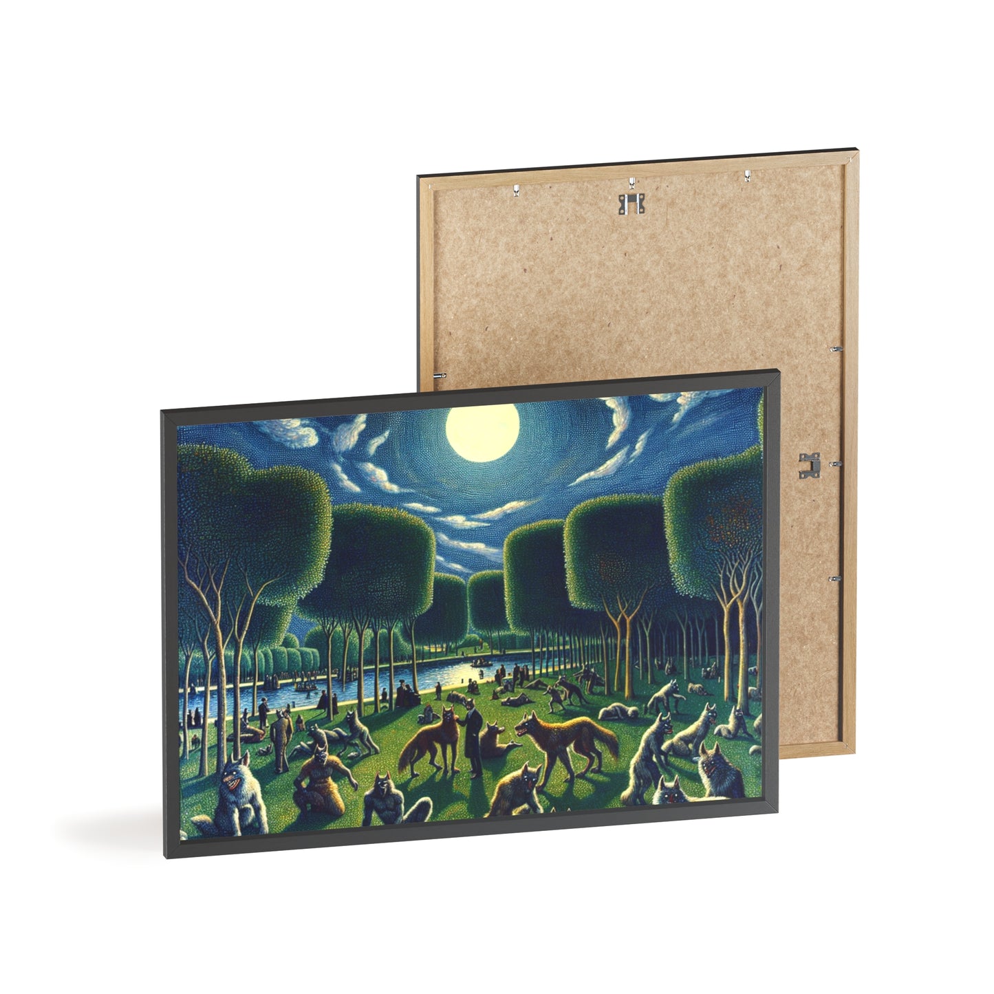 Framed Werewolves at the Waterfront Poster