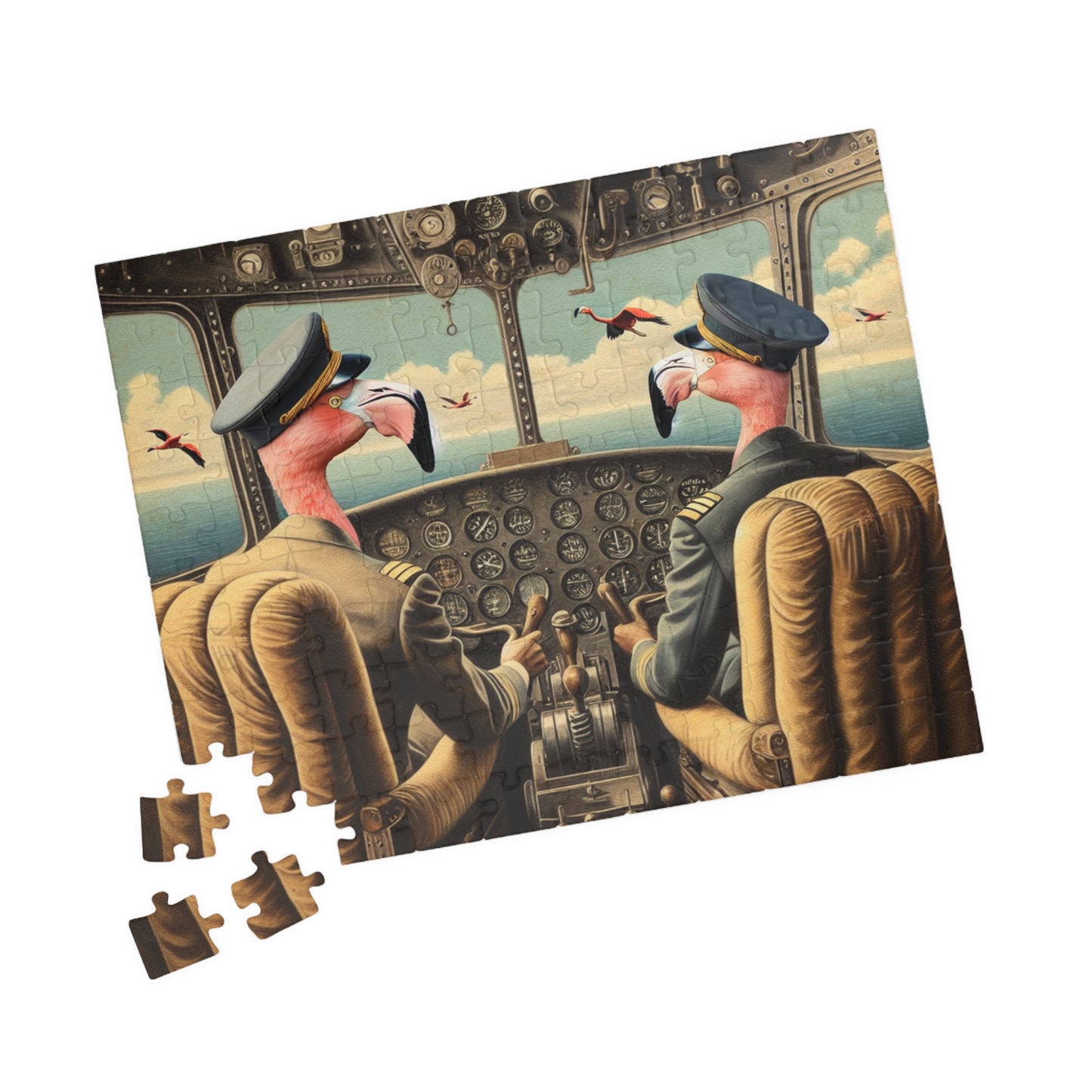 Flamingo Flight Deck Puzzle (110, 252, 520, 1014-piece)