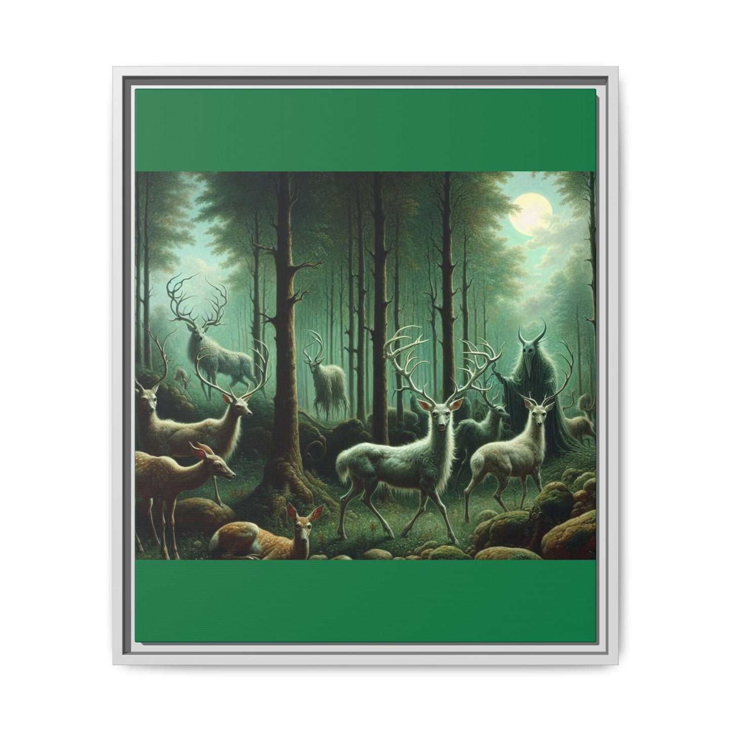 Wendigo Shepherd Canvas, Framed (Multi-color)