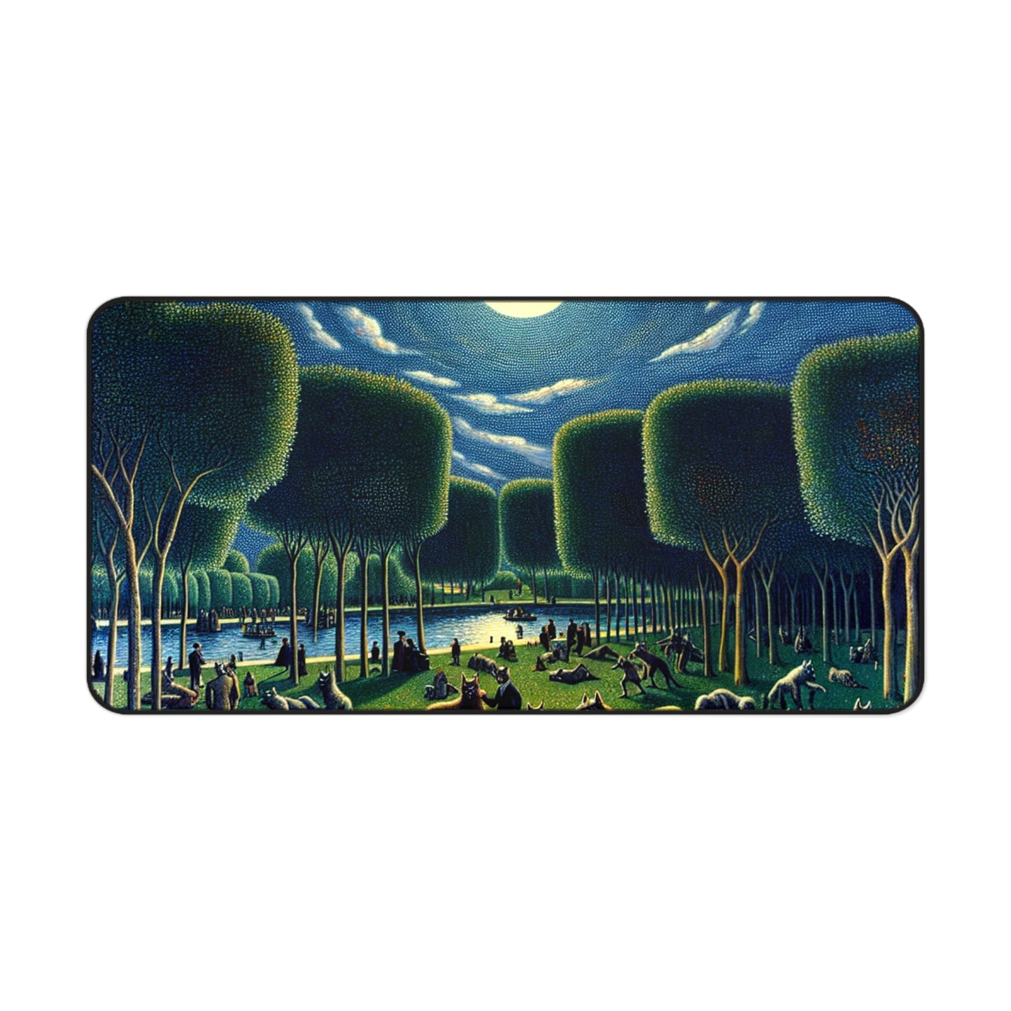 Werewolves at the Waterfront Desk Mat