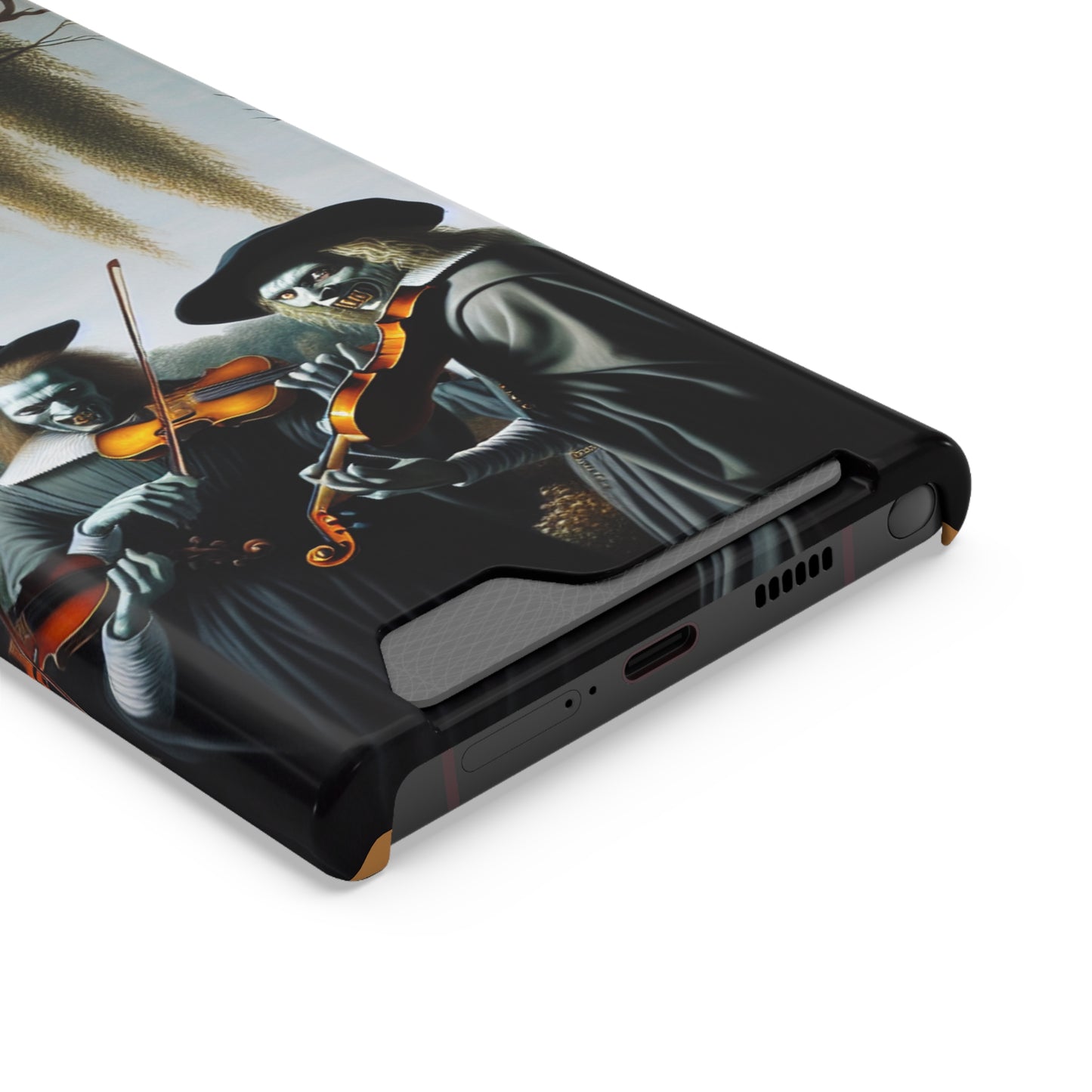 Vermeer's Vampire Violinists Phone Case with Card Holder - GALAXY