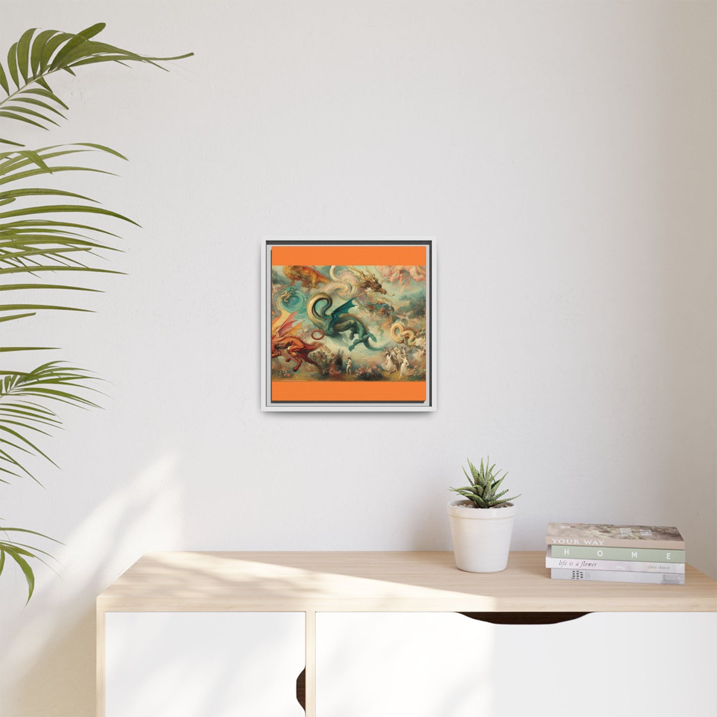 Degas Dreams of Dragons Canvas, Framed (Multi-color)