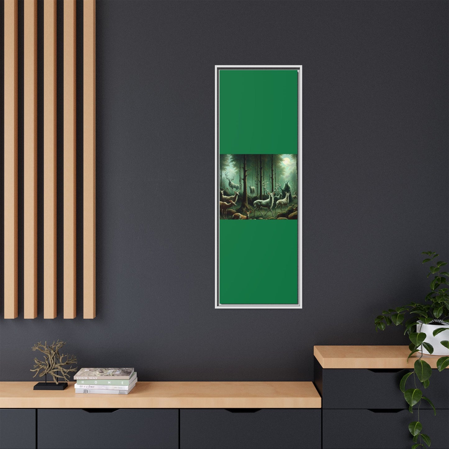 Wendigo Shepherd Canvas, Framed (Multi-color)