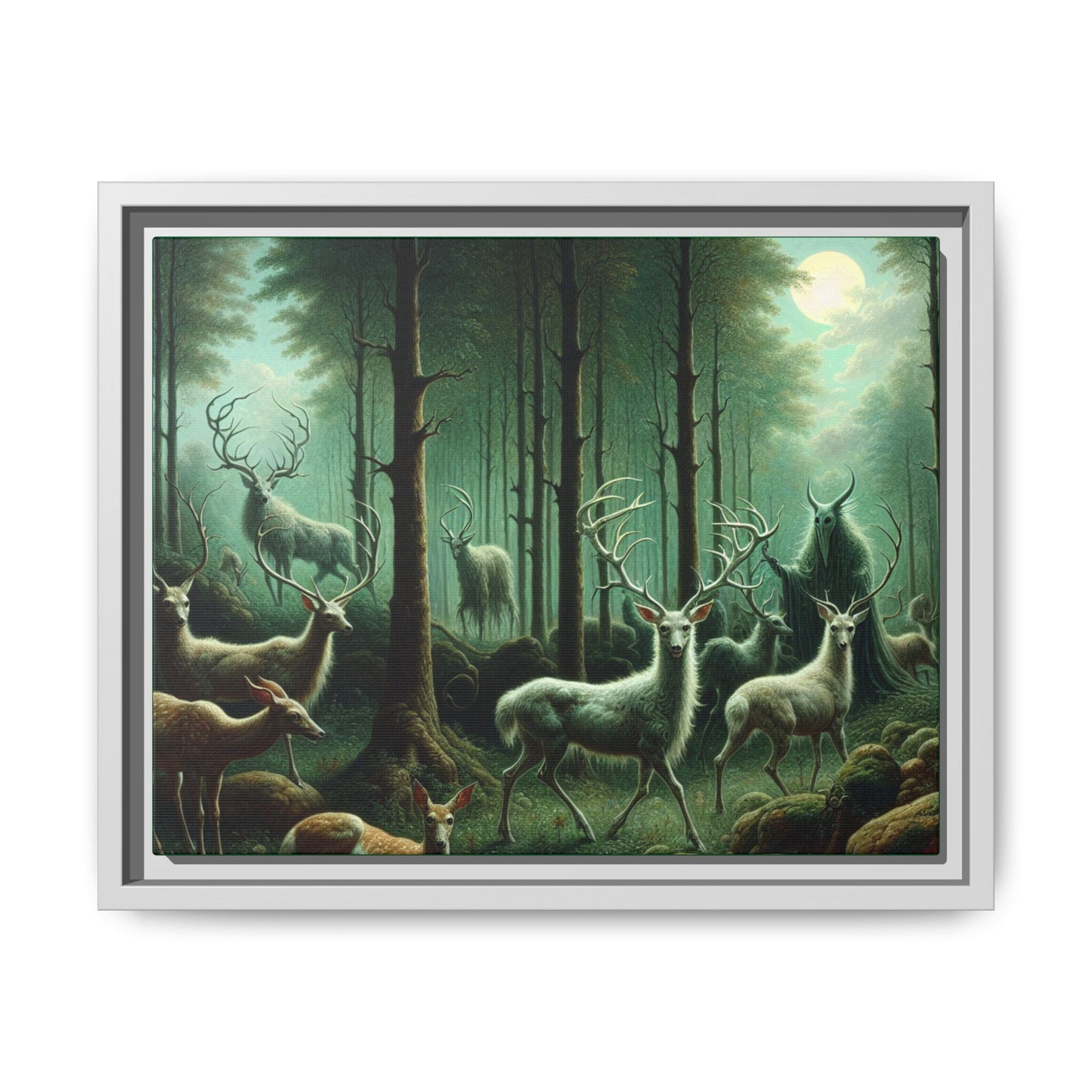 Wendigo Shepherd Canvas, Framed (Multi-color)