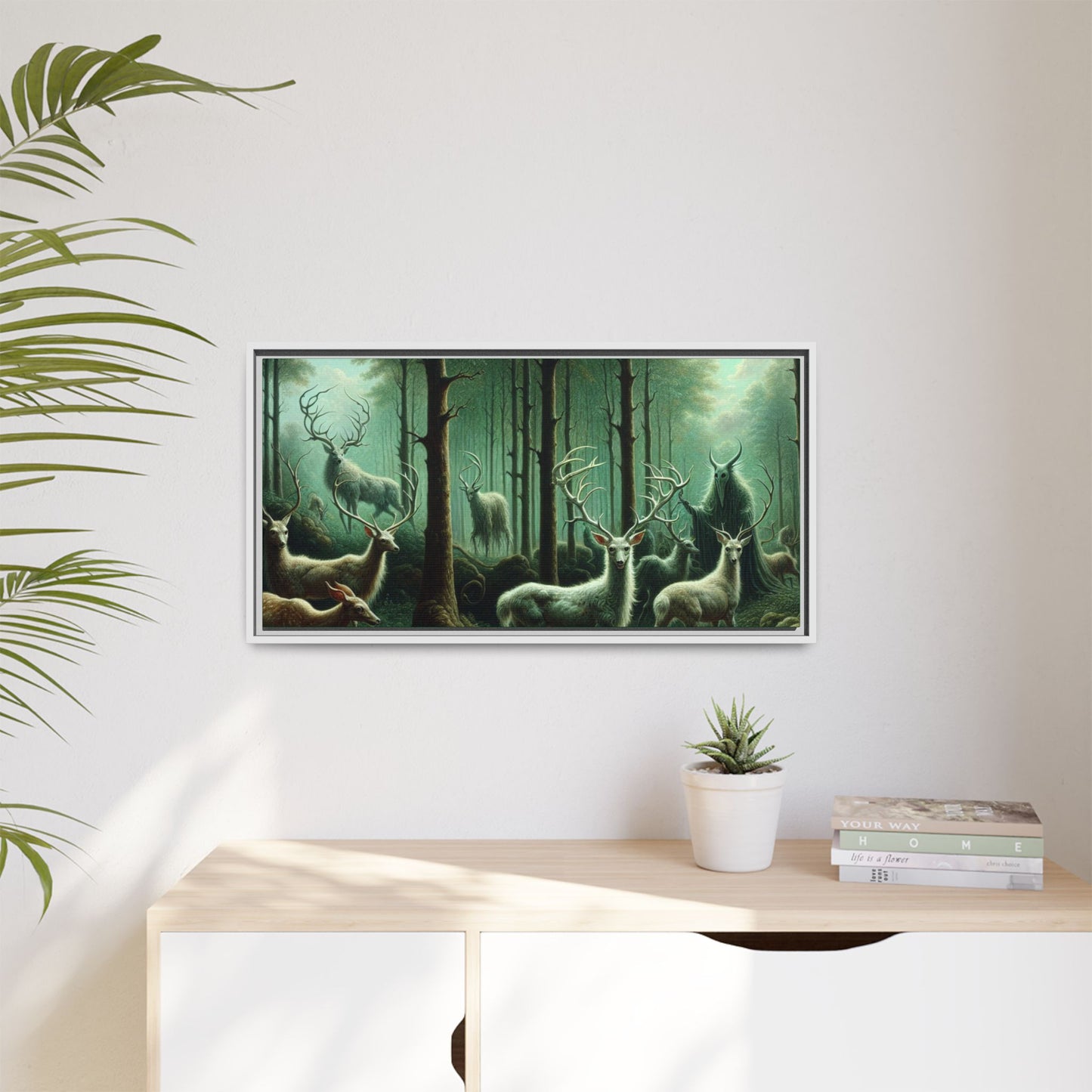 Wendigo Shepherd Canvas, Framed (Multi-color)