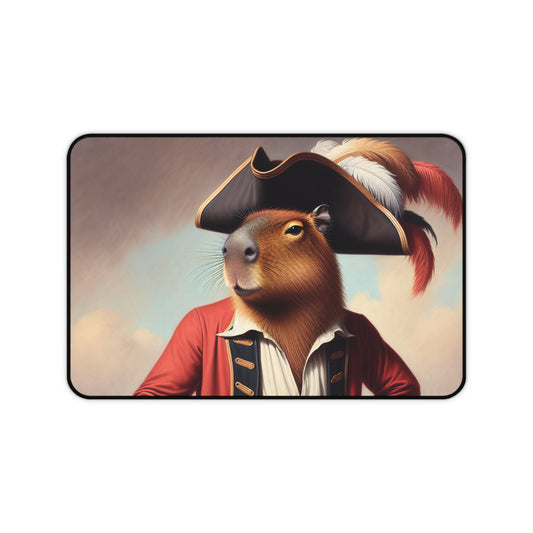 Captain Capybara Desk Mat
