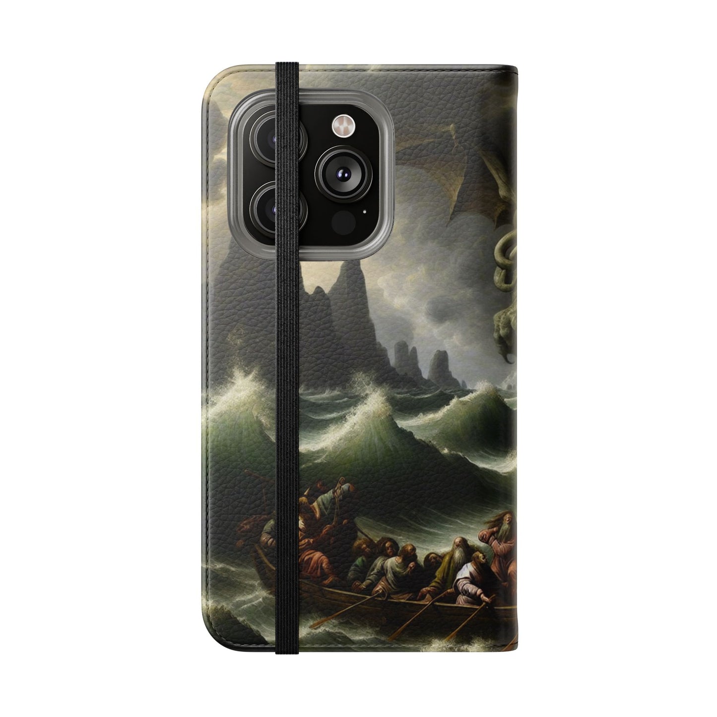 Cthulhu in the Storm Flip Cases for iPhones