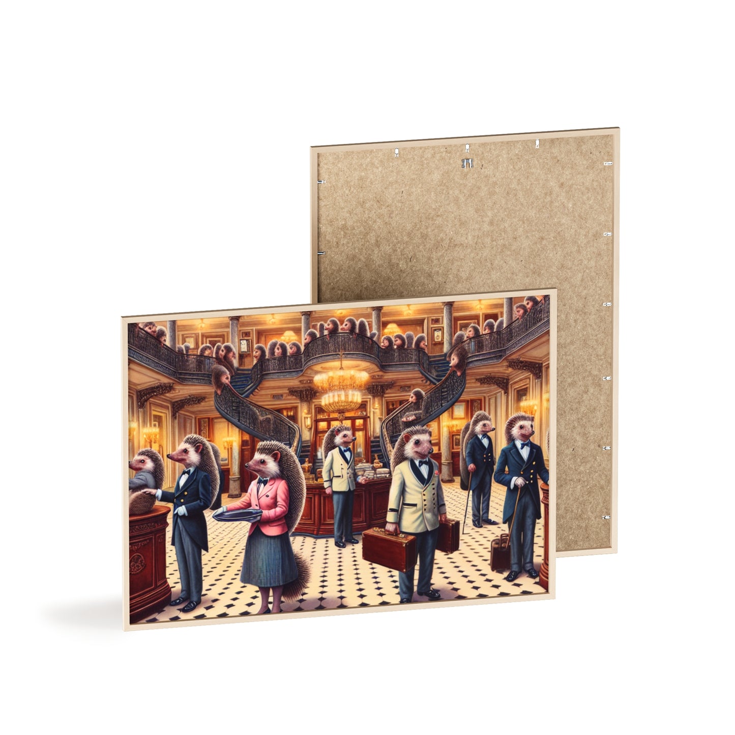 Framed Hedgehog Hotel Poster