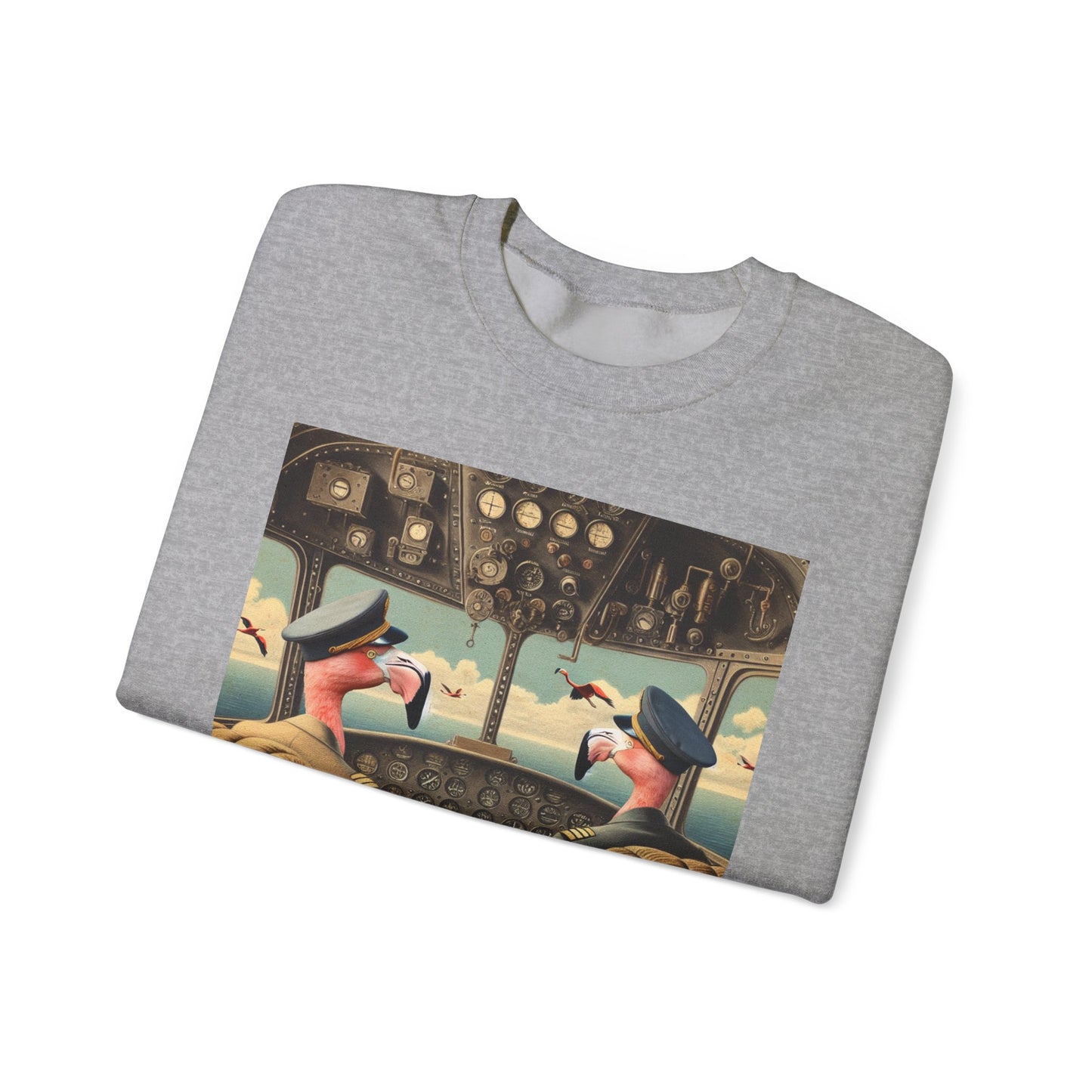 Flamingo Flight Deck Crewneck Sweatshirt