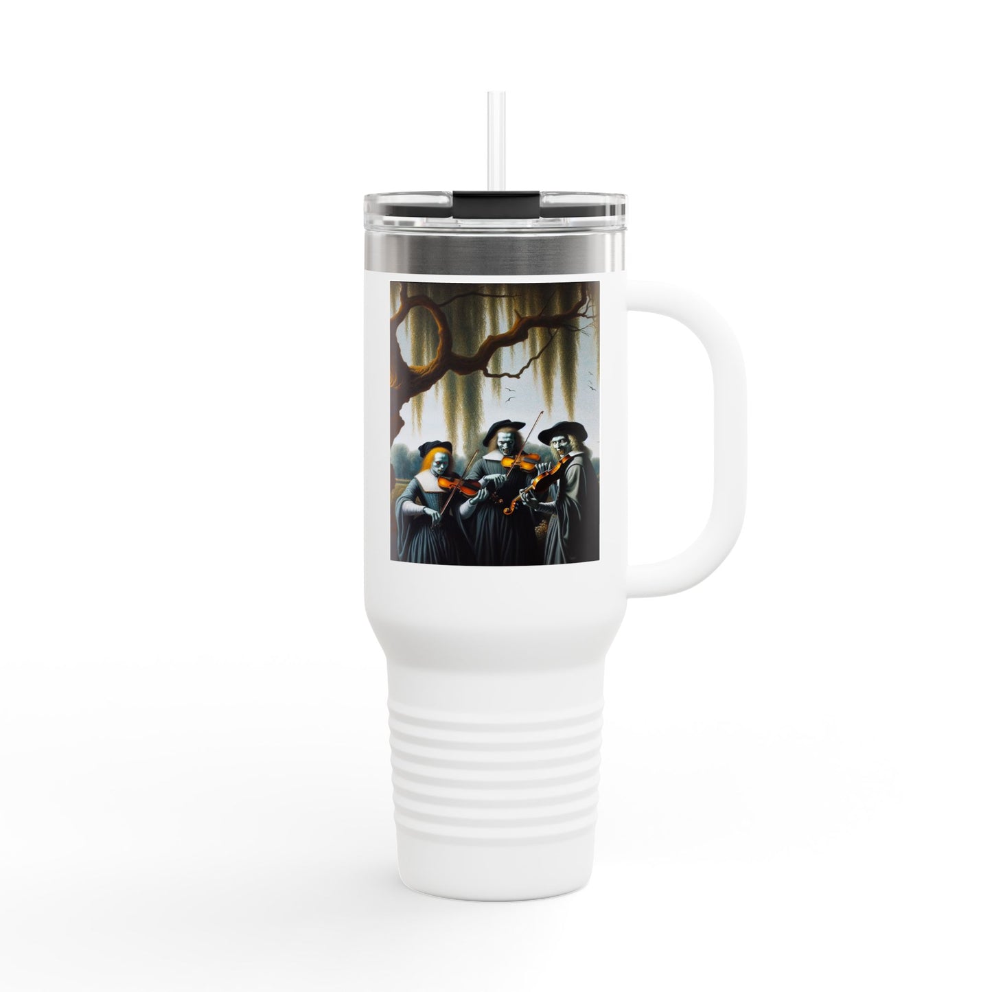 Vermeer's Vampire Violinists Insulated Travel Mug, 40oz